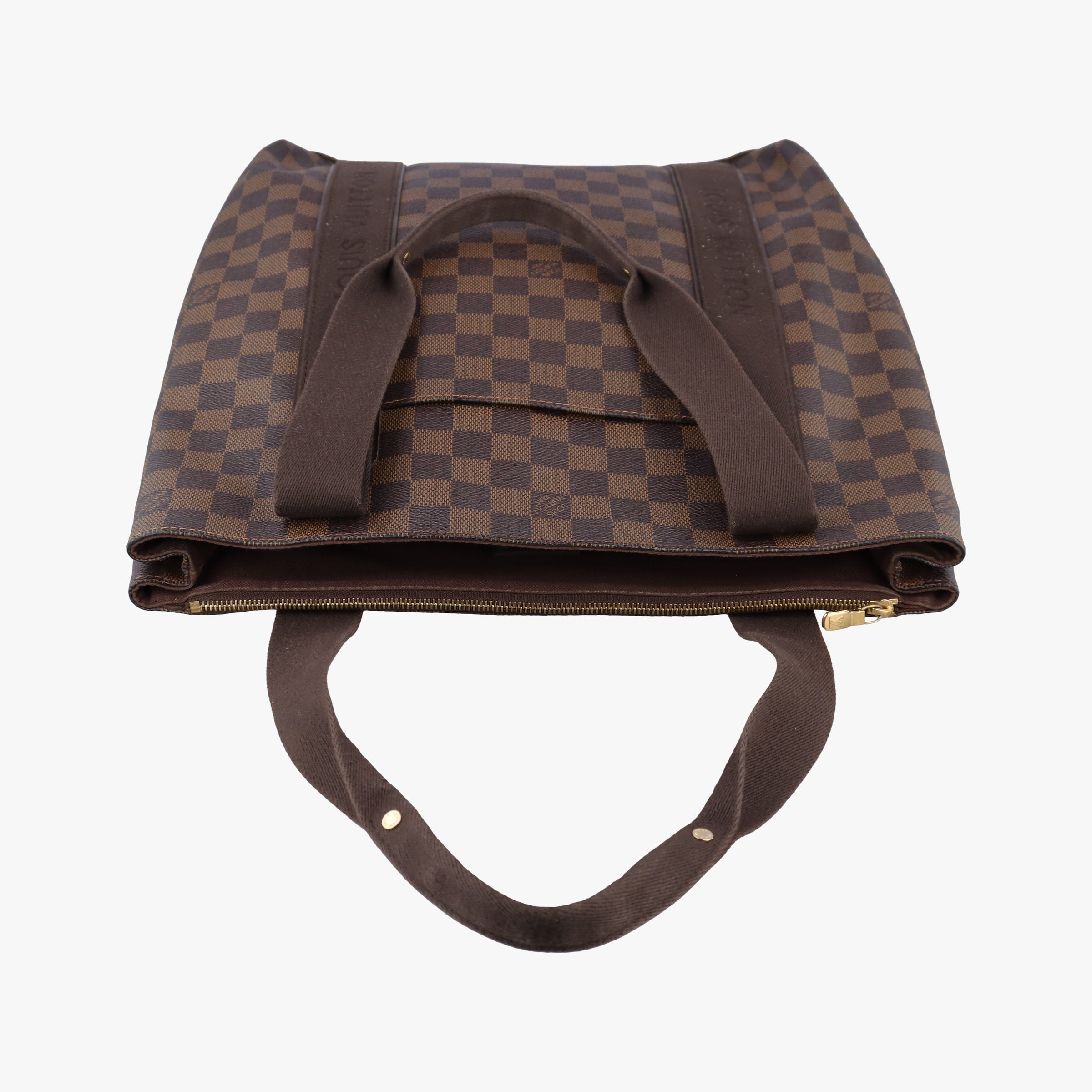 Pre-owned Louis Vuitton Cabas Bobur EBENE Damier Canvas N52006 handbag | stylenewstar