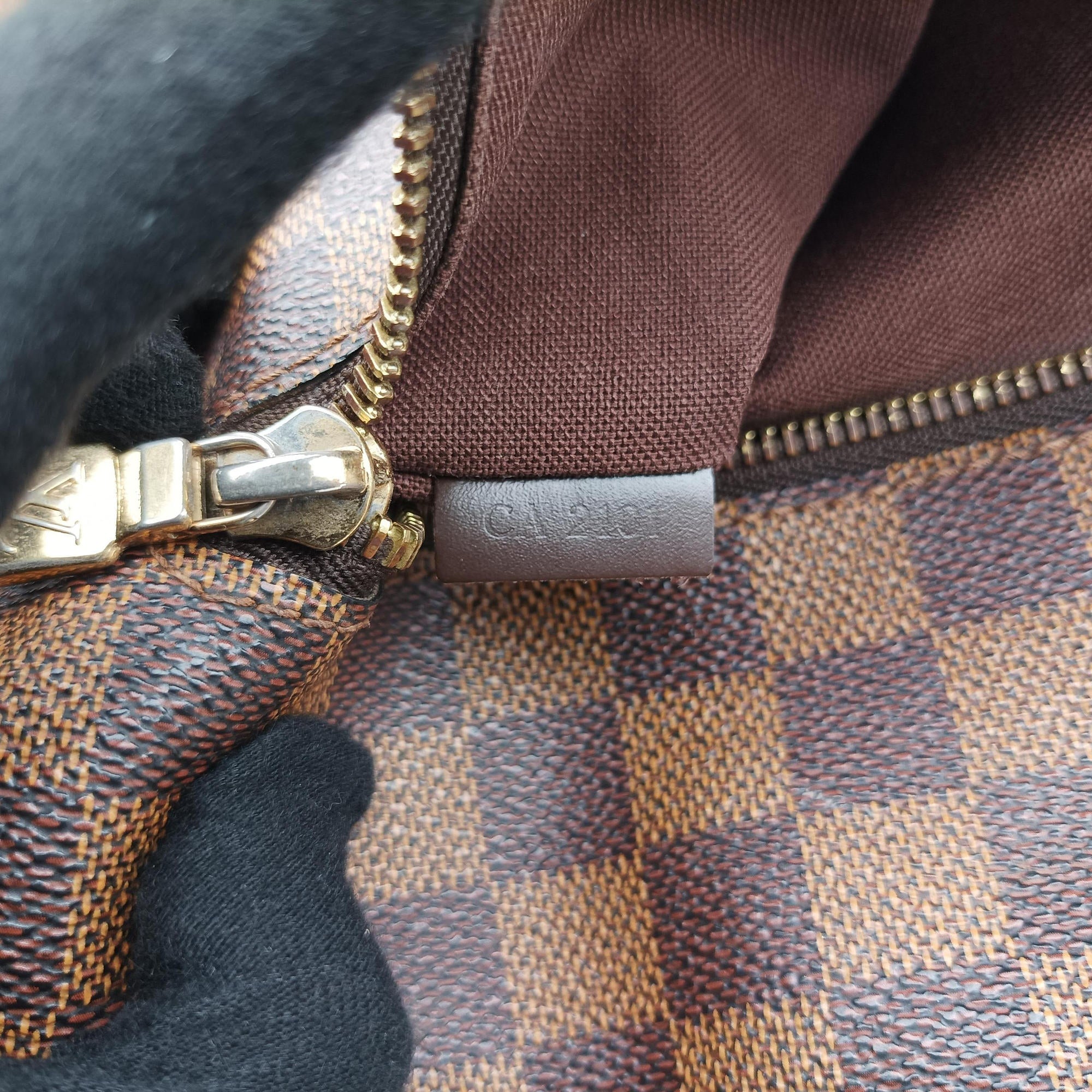 Pre-owned Louis Vuitton BROOKLYN MM EBENE Damier Canvas N51211 shoulderbag | stylenewstar