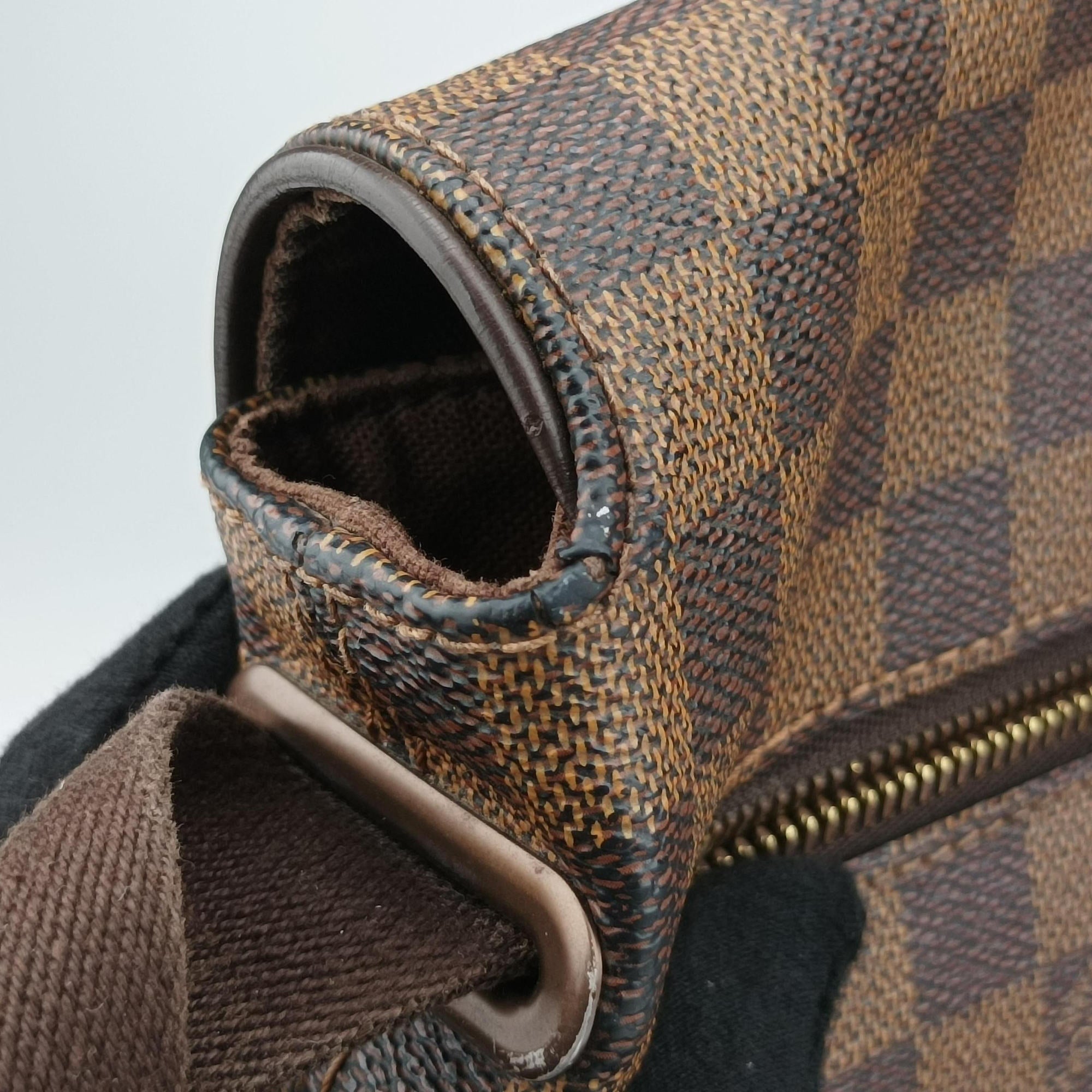 Pre-owned Louis Vuitton BROOKLYN MM EBENE Damier Canvas N51211 shoulderbag | stylenewstar