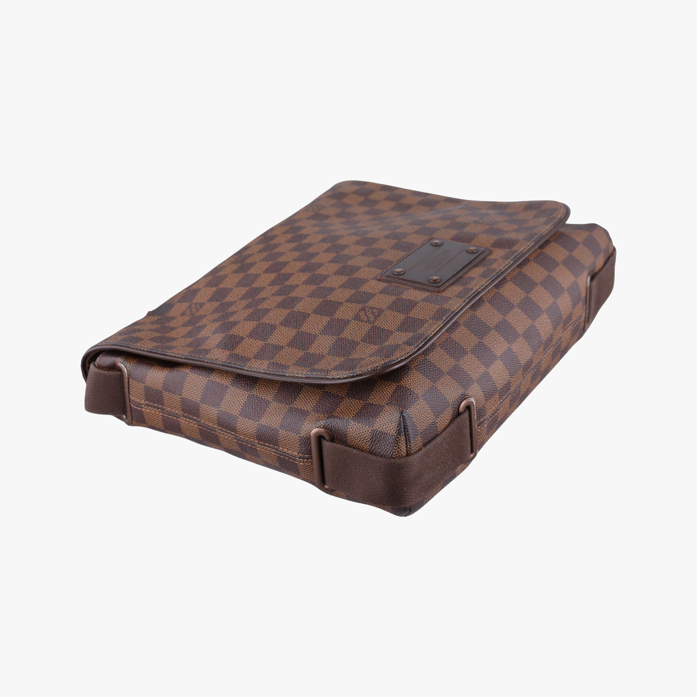 Pre-owned Louis Vuitton BROOKLYN MM EBENE Damier Canvas N51211 shoulderbag | stylenewstar