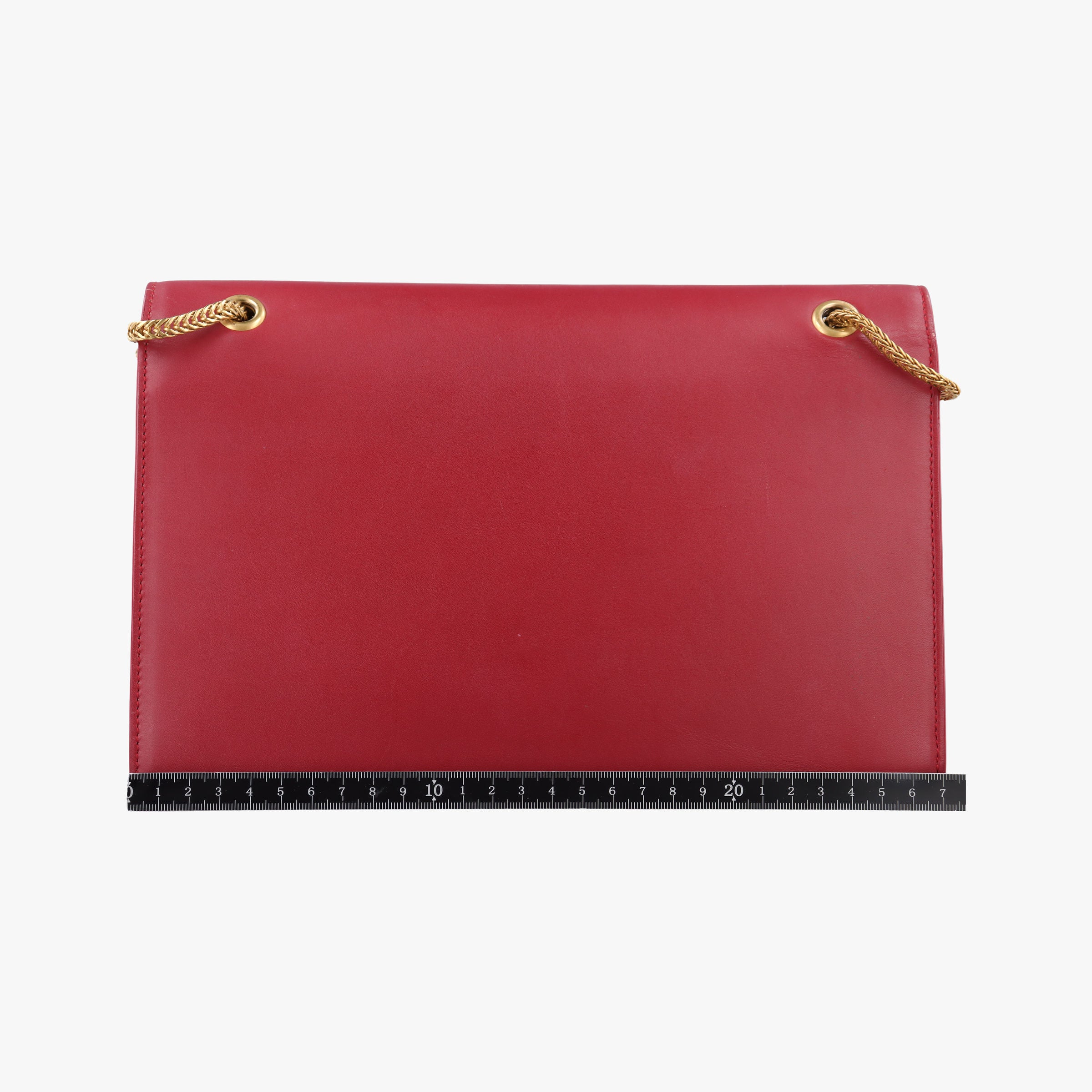 Pre-owned Yves Saint Laurent BETTY Red Leather 314515 shoulderbag | stylenewstar