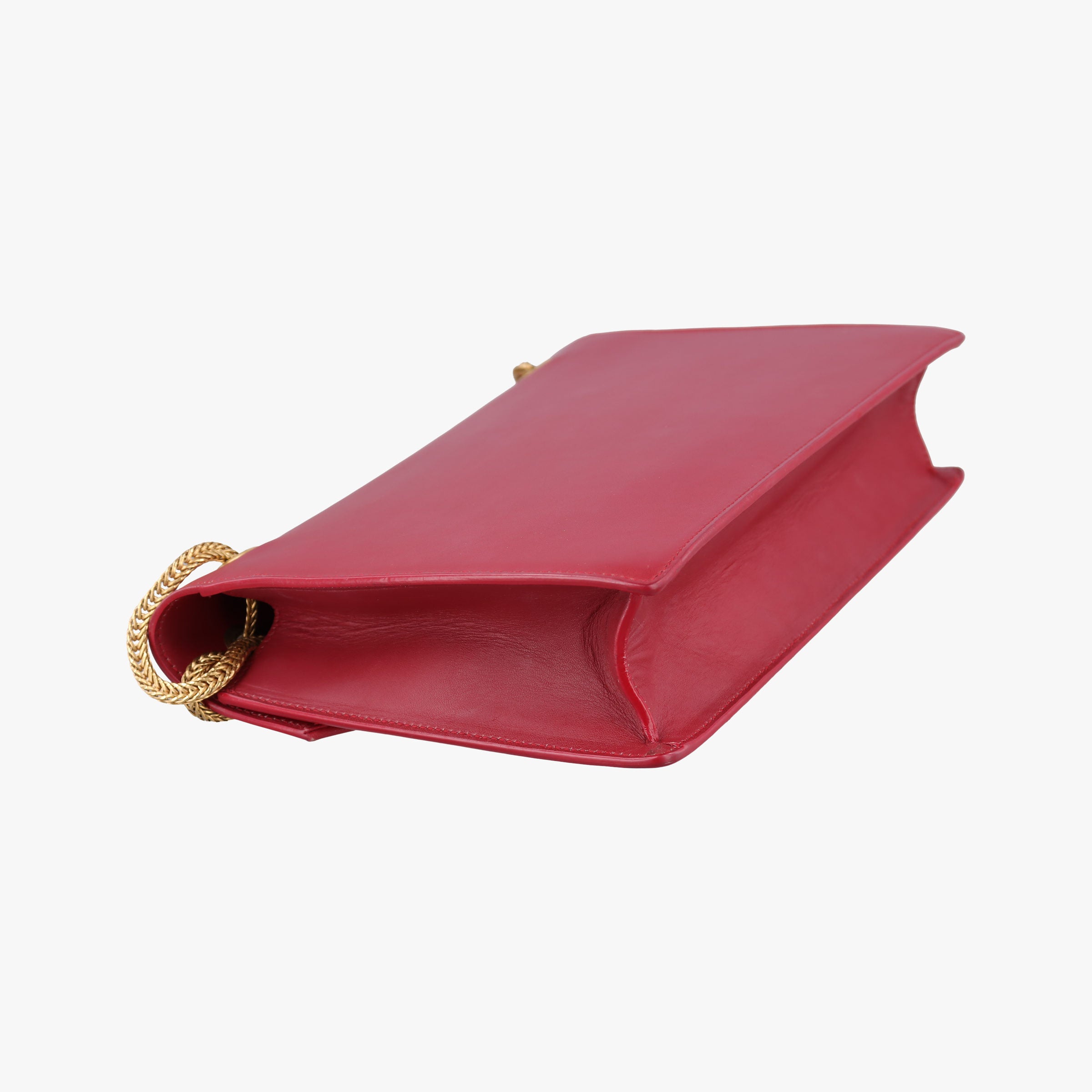 Pre-owned Yves Saint Laurent BETTY Red Leather 314515 shoulderbag | stylenewstar