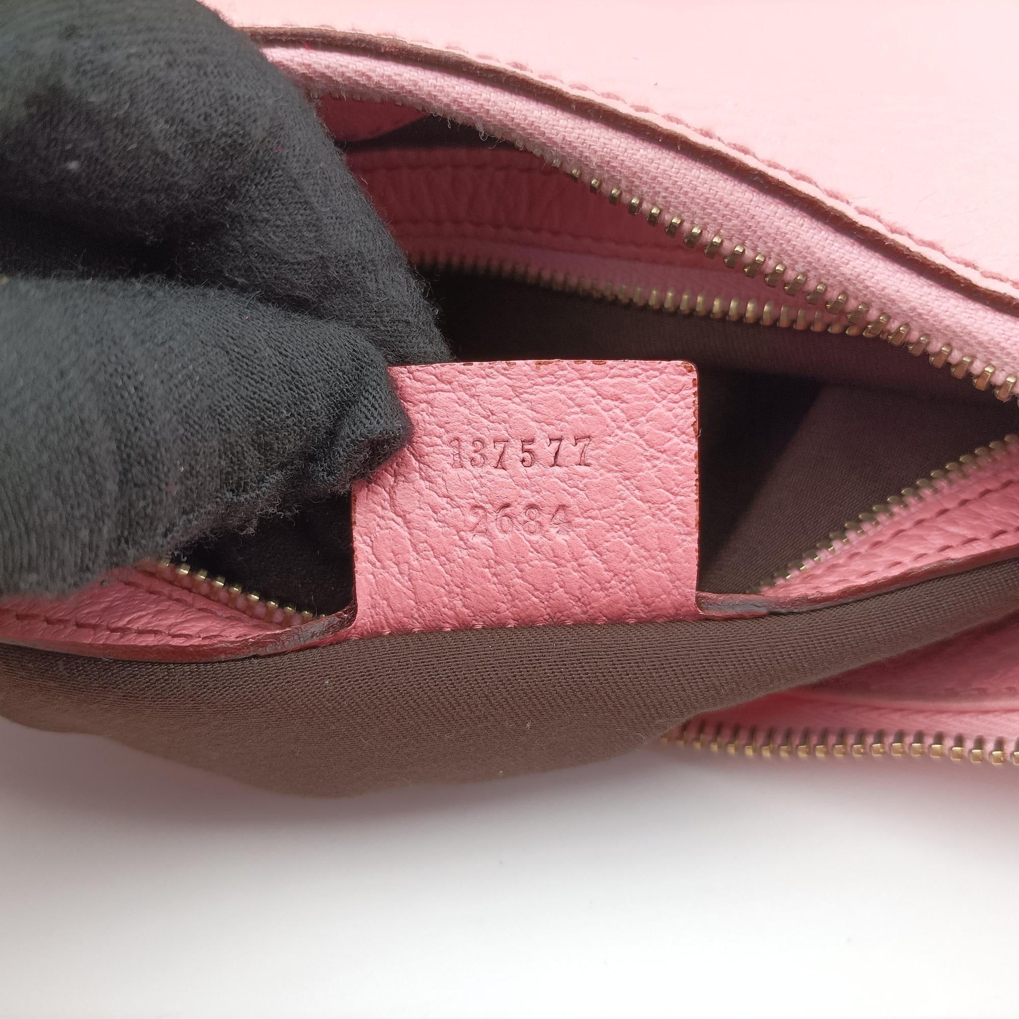 Pre-owned Gucci Bamboo Ring Hobo Pink Leather 137577 shoulderbag | stylenewstar