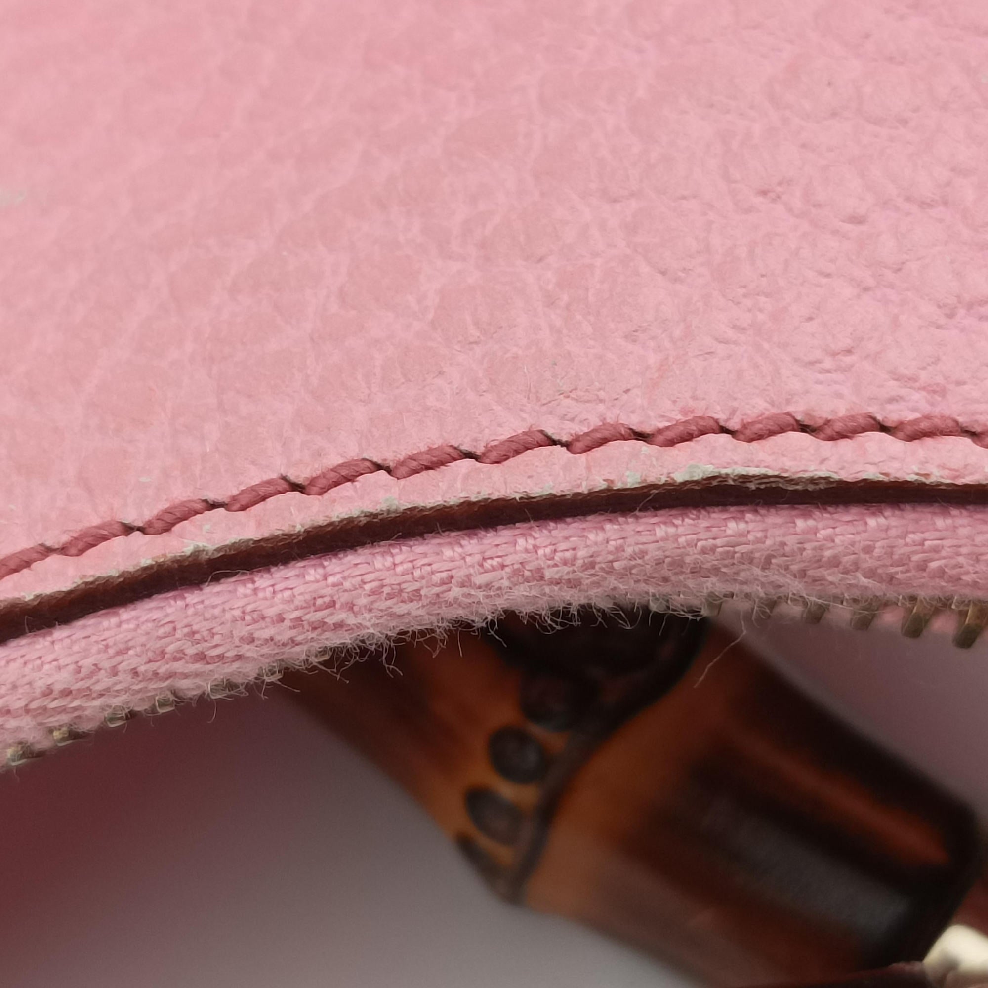 Pre-owned Gucci Bamboo Ring Hobo Pink Leather 137577 shoulderbag | stylenewstar