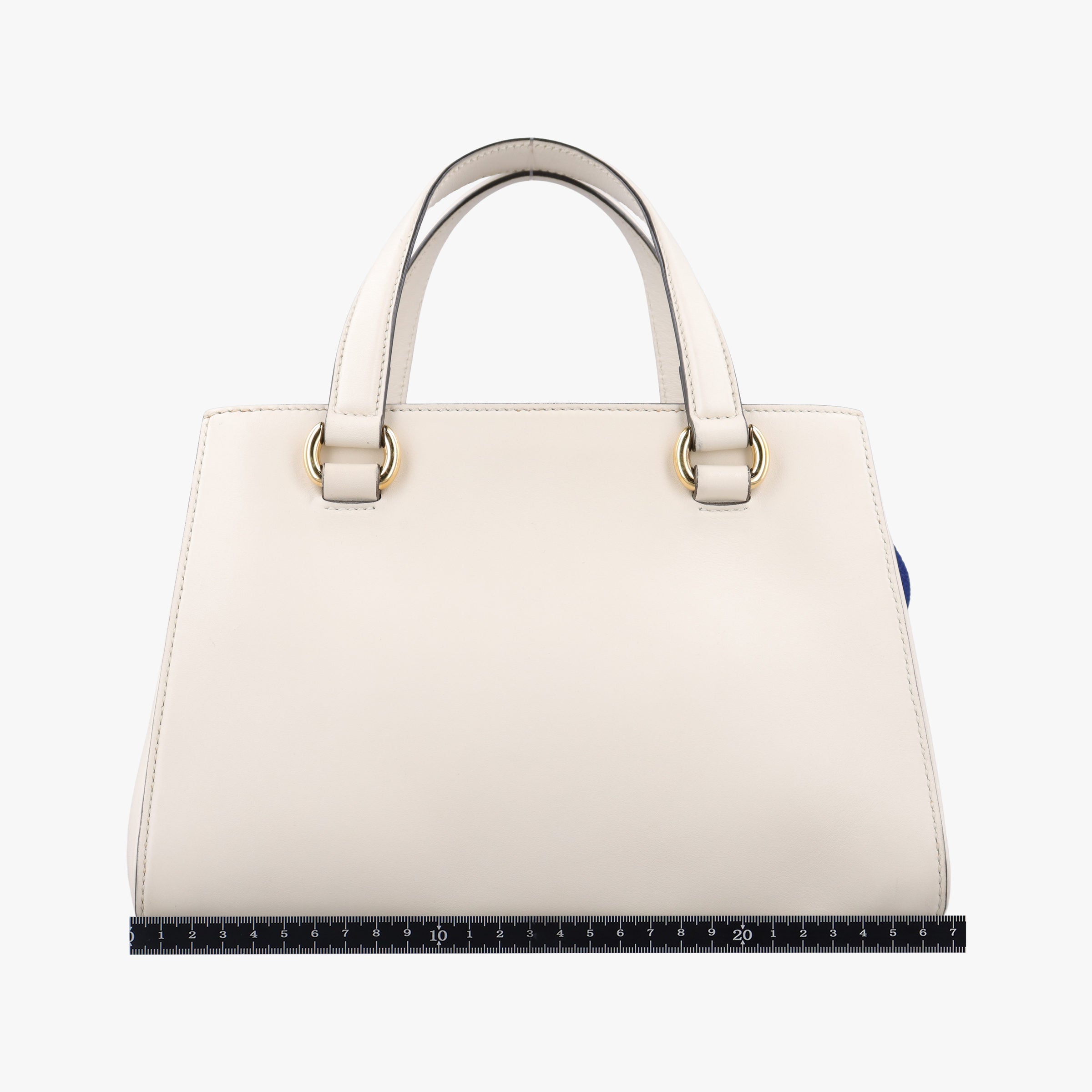 Pre-owned Gucci Sylvie White x Black x Red x Navy Leather 460381 shoulderbag | stylenewstar