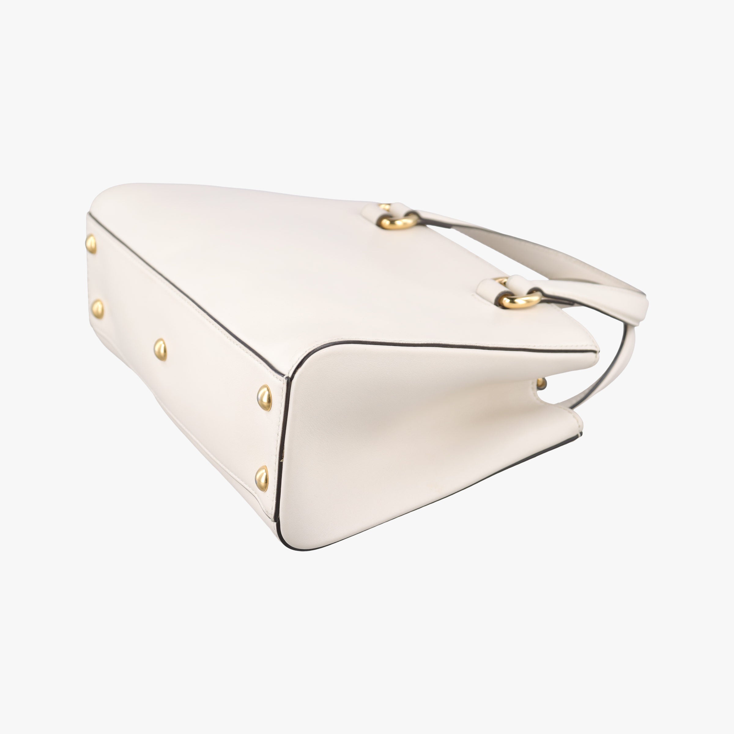 Pre-owned Gucci Sylvie White x Black x Red x Navy Leather 460381 shoulderbag | stylenewstar