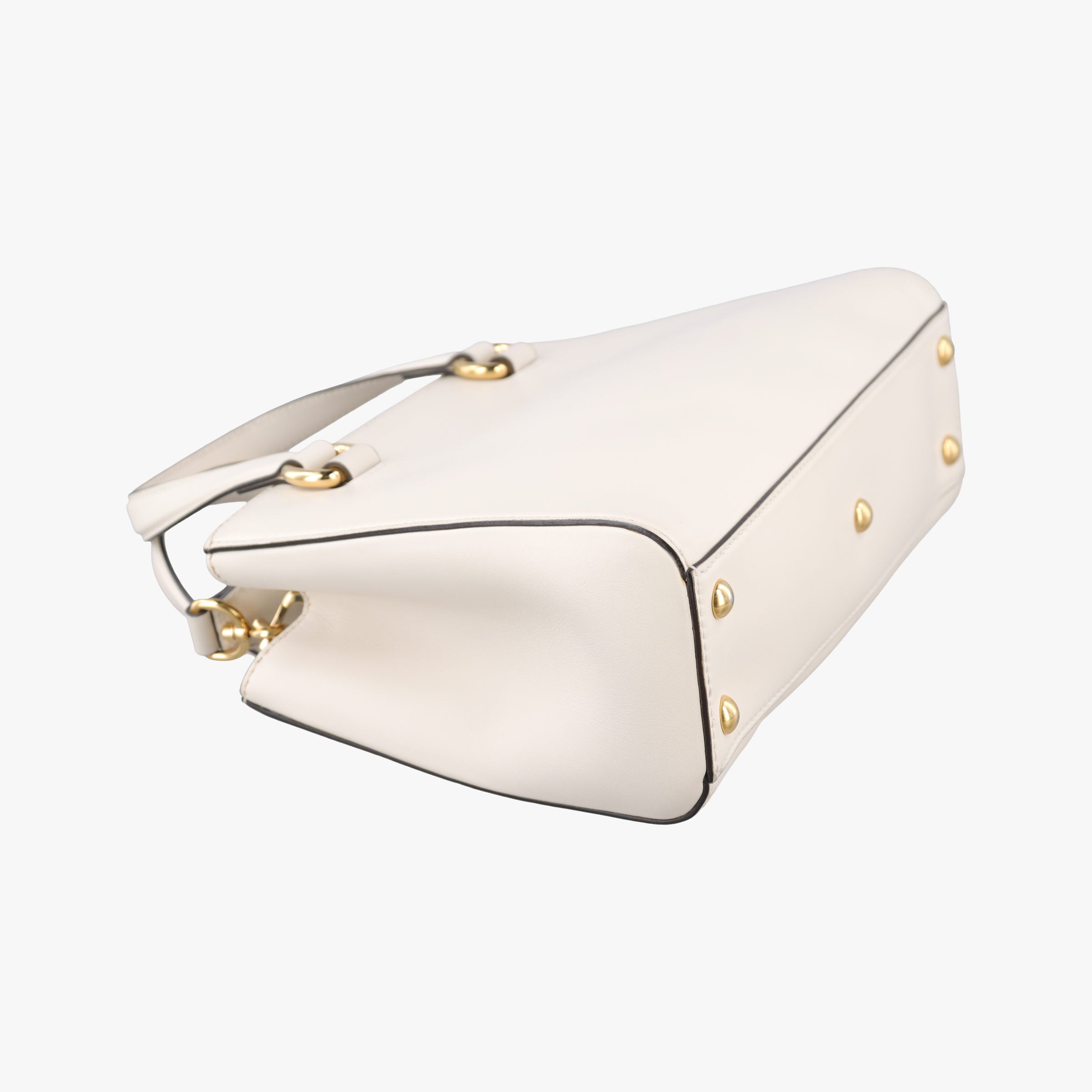 Pre-owned Gucci Sylvie White x Black x Red x Navy Leather 460381 shoulderbag | stylenewstar