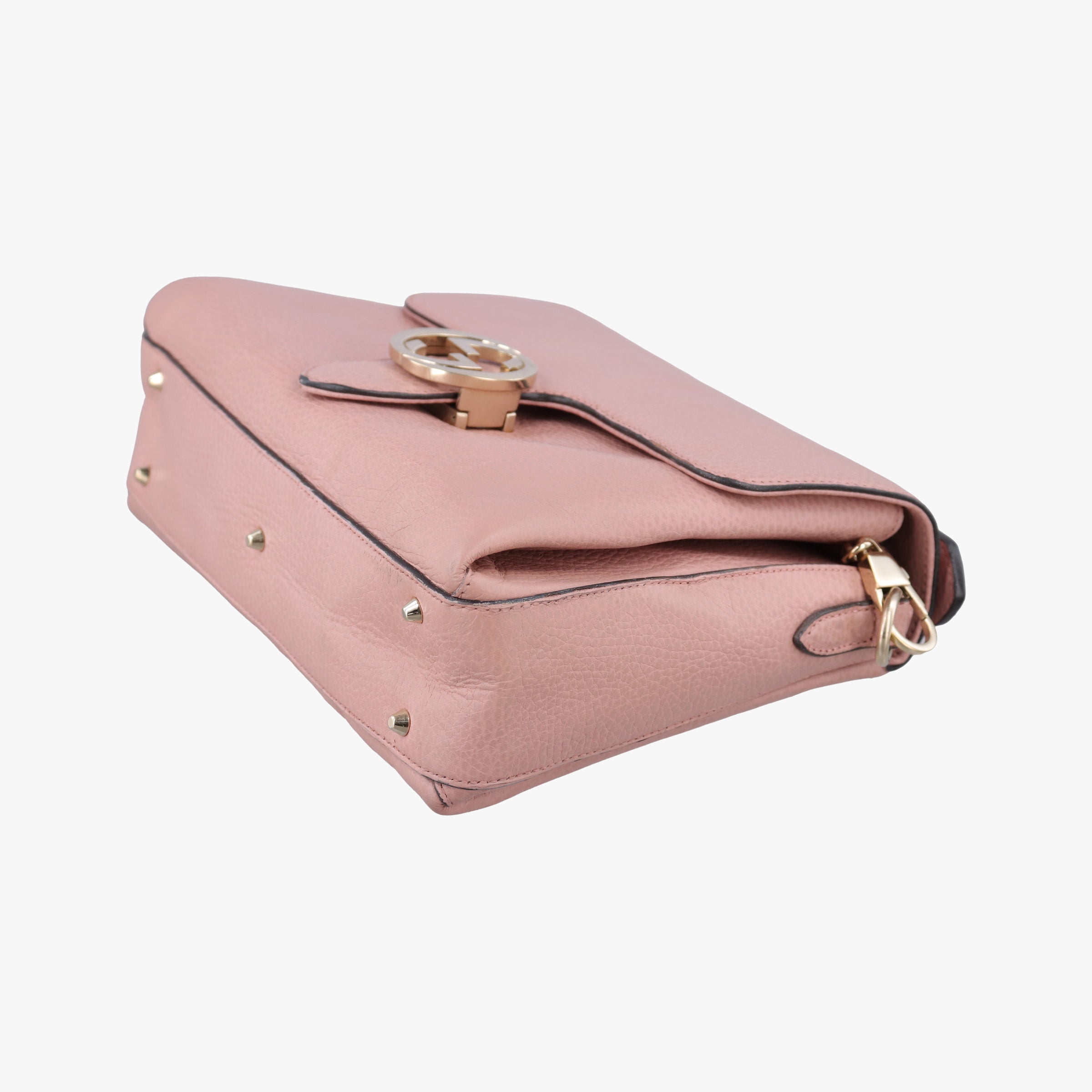 Pre-owned Gucci Interlocking G Pink Leather 510302 shoulderbag | stylenewstar