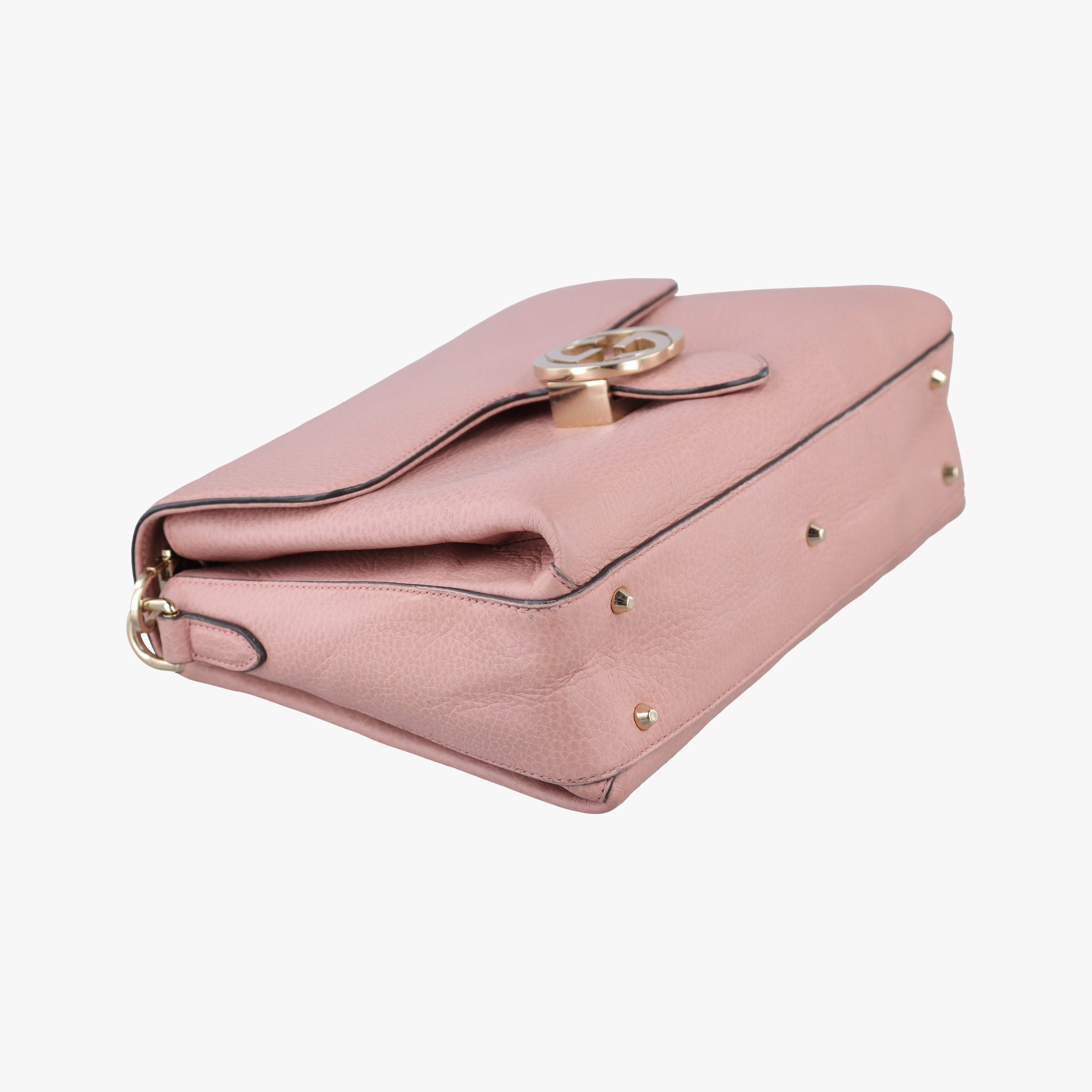 Pre-owned Gucci Interlocking G Pink Leather 510302 shoulderbag | stylenewstar