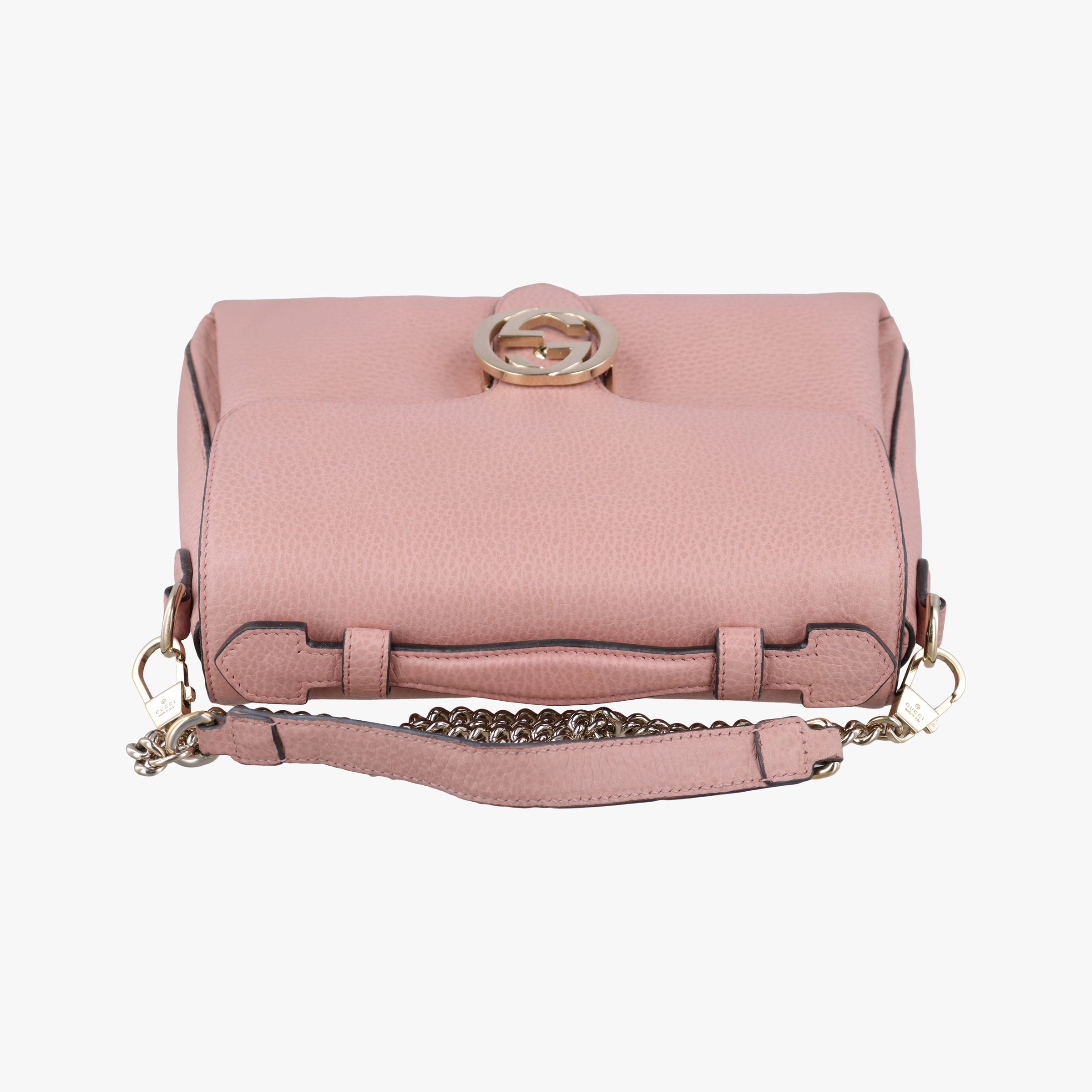 Pre-owned Gucci Interlocking G Pink Leather 510302 shoulderbag | stylenewstar