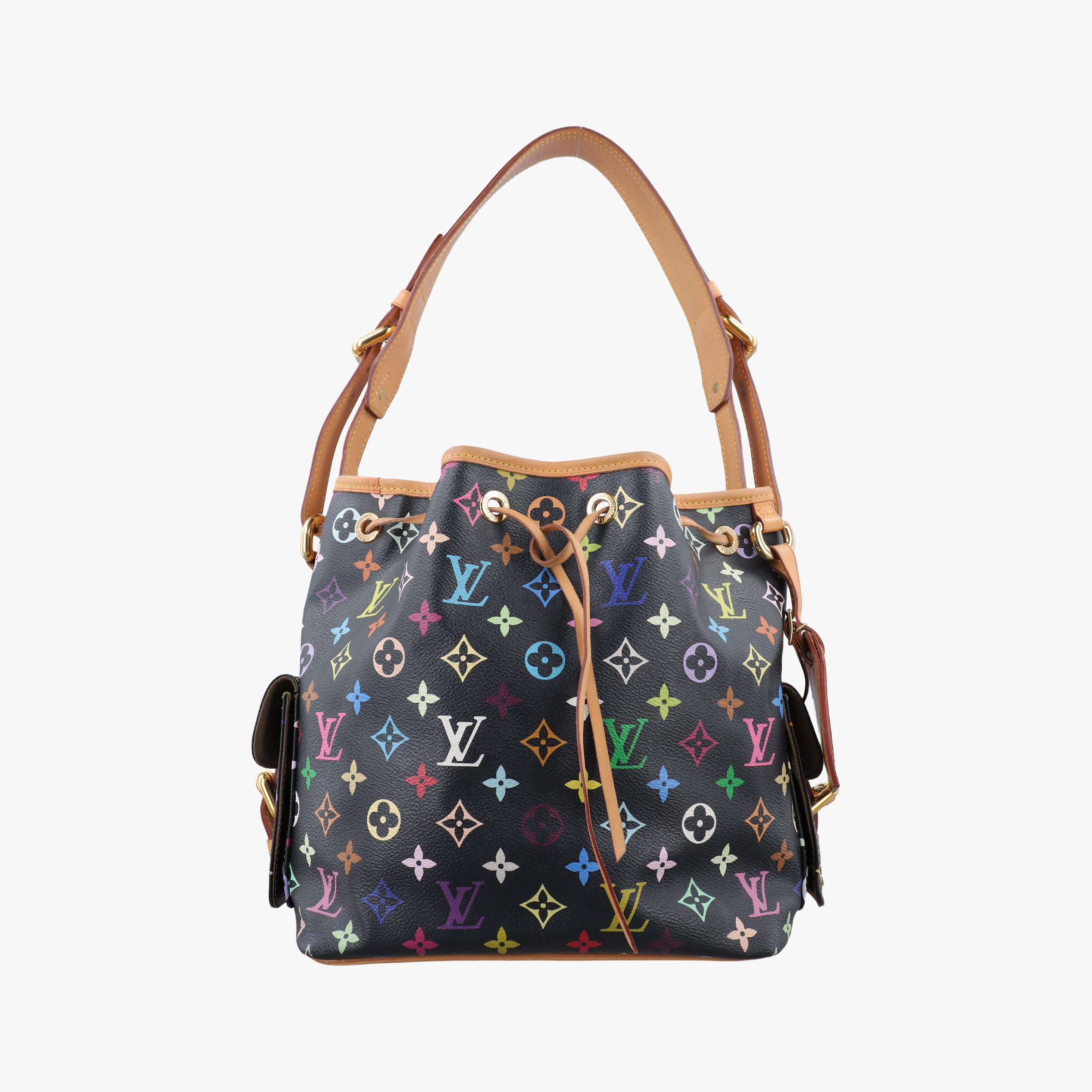 Vintage Louis Vuitton Petit Noe Noir Monogram Multicolor M42230 shoulderbag | stylenewstar