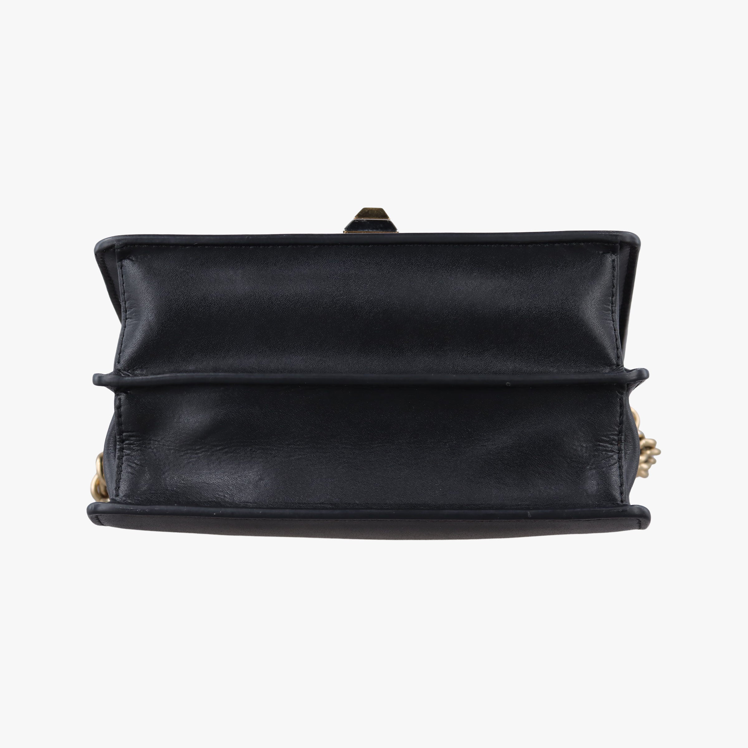 Pre-owned Fendi Monster Kan I Black Leather 8M0381 shoulderbag | stylenewstar