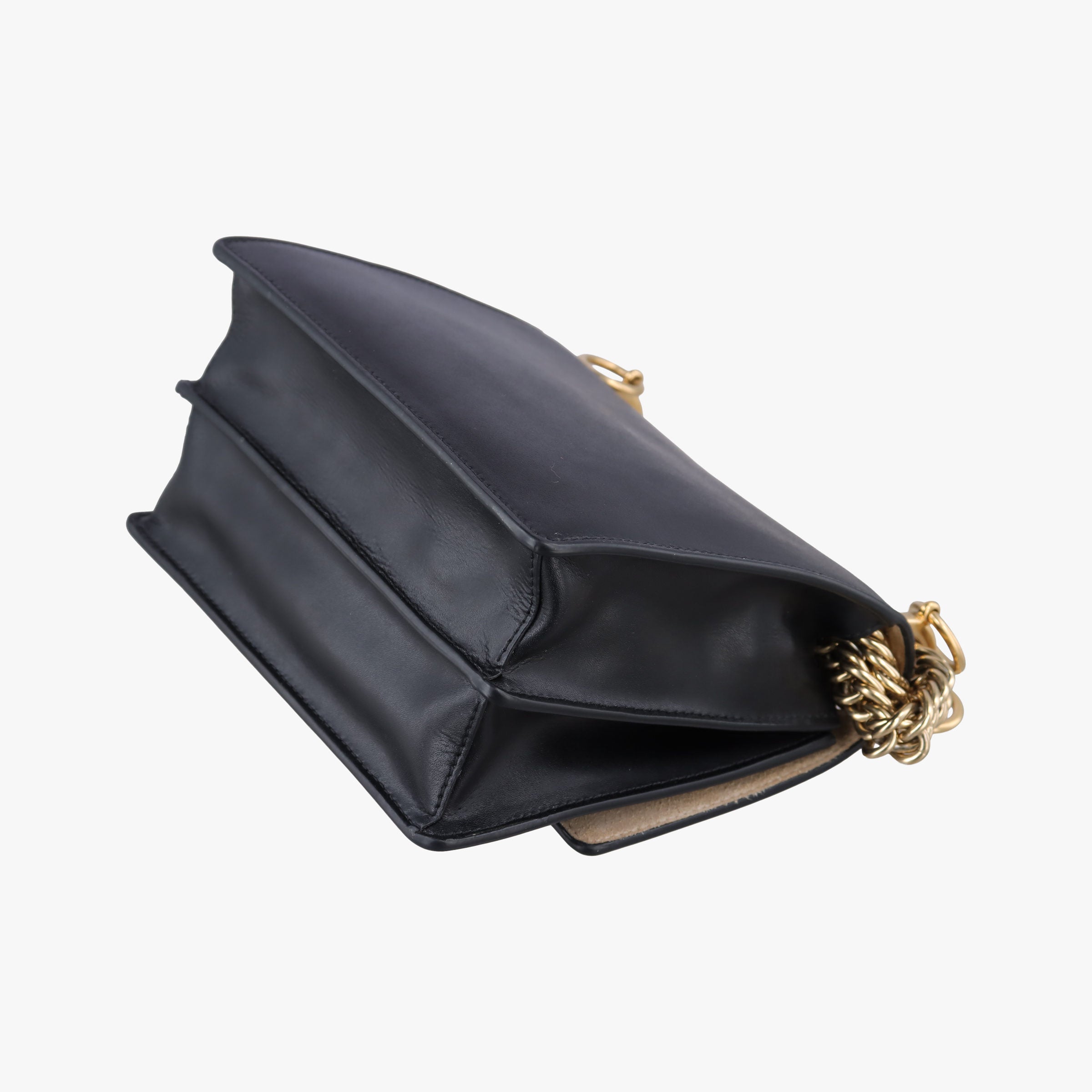 Pre-owned Fendi Monster Kan I Black Leather 8M0381 shoulderbag | stylenewstar