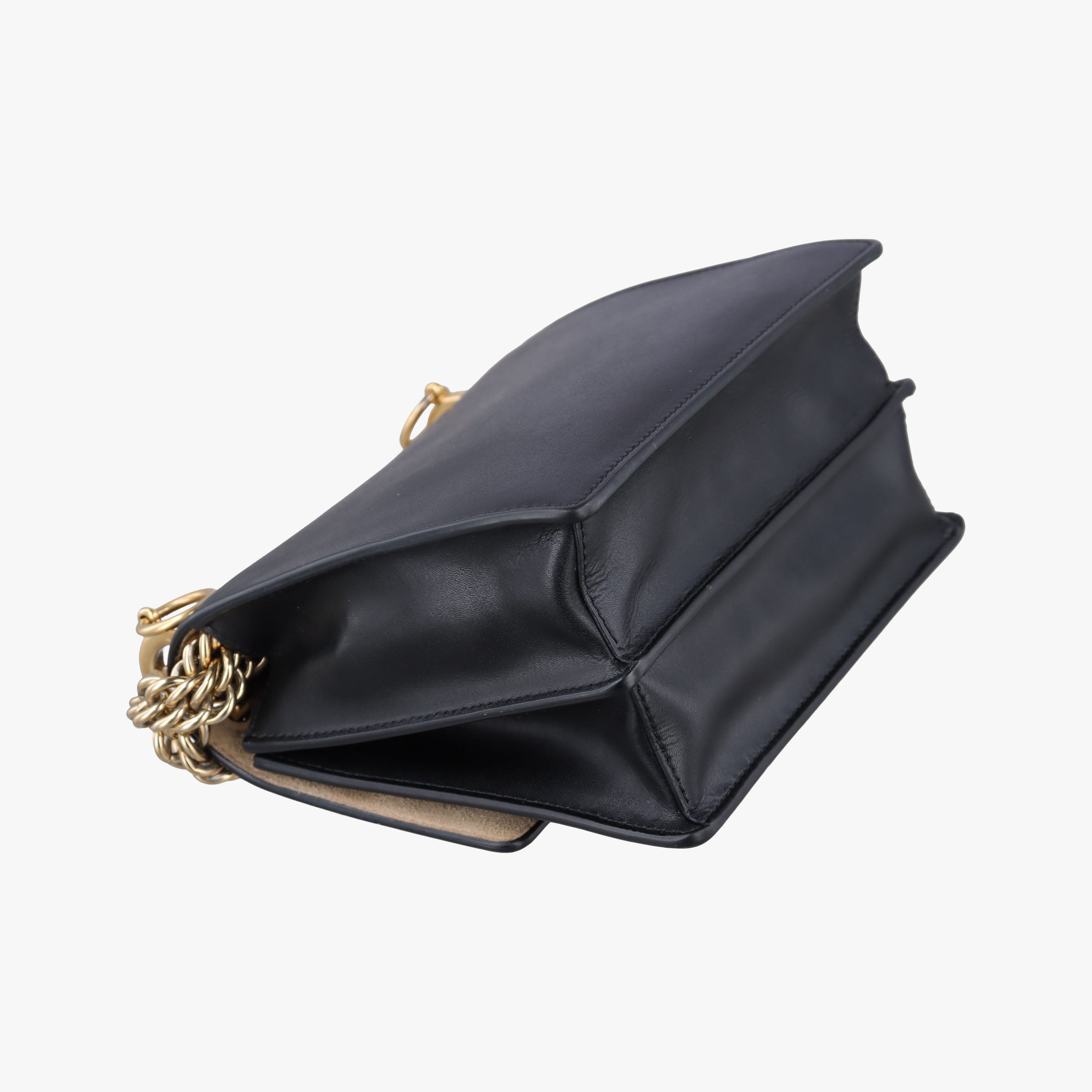 Pre-owned Fendi Monster Kan I Black Leather 8M0381 shoulderbag | stylenewstar