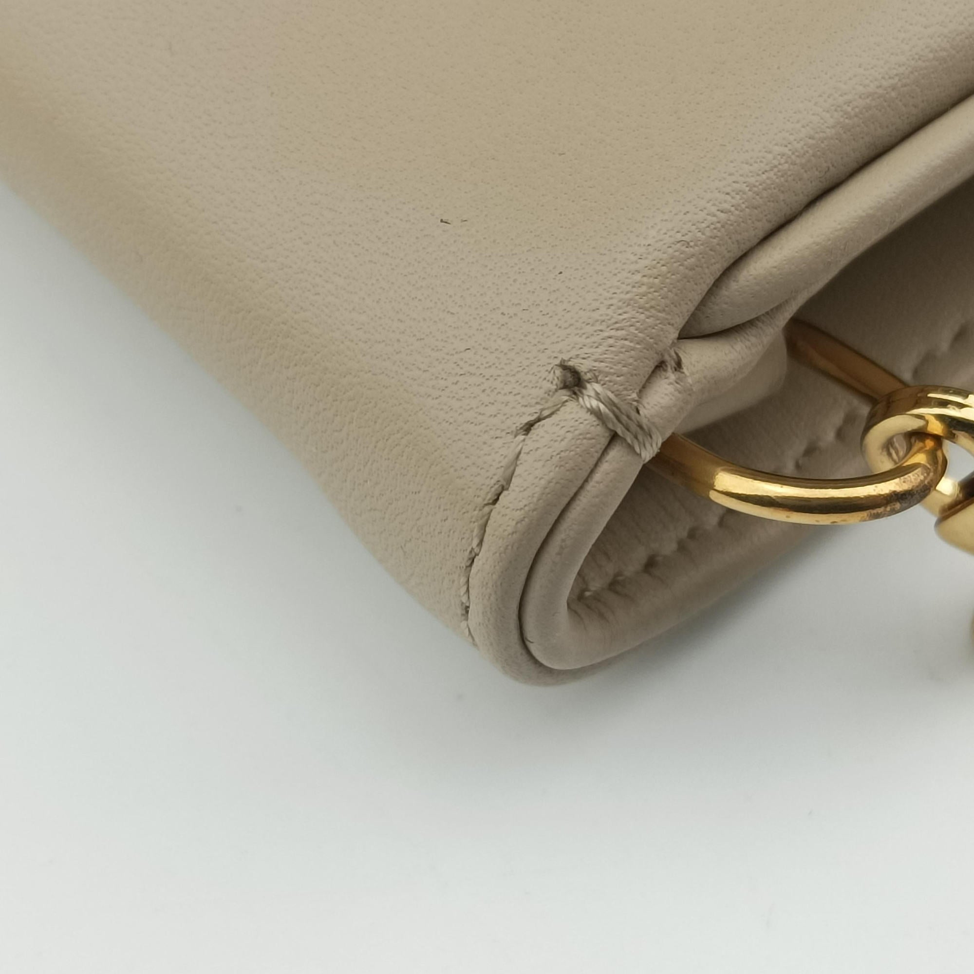 Vintage Christian Dior Diordouble Beige Leather  shoulderbag | stylenewstar