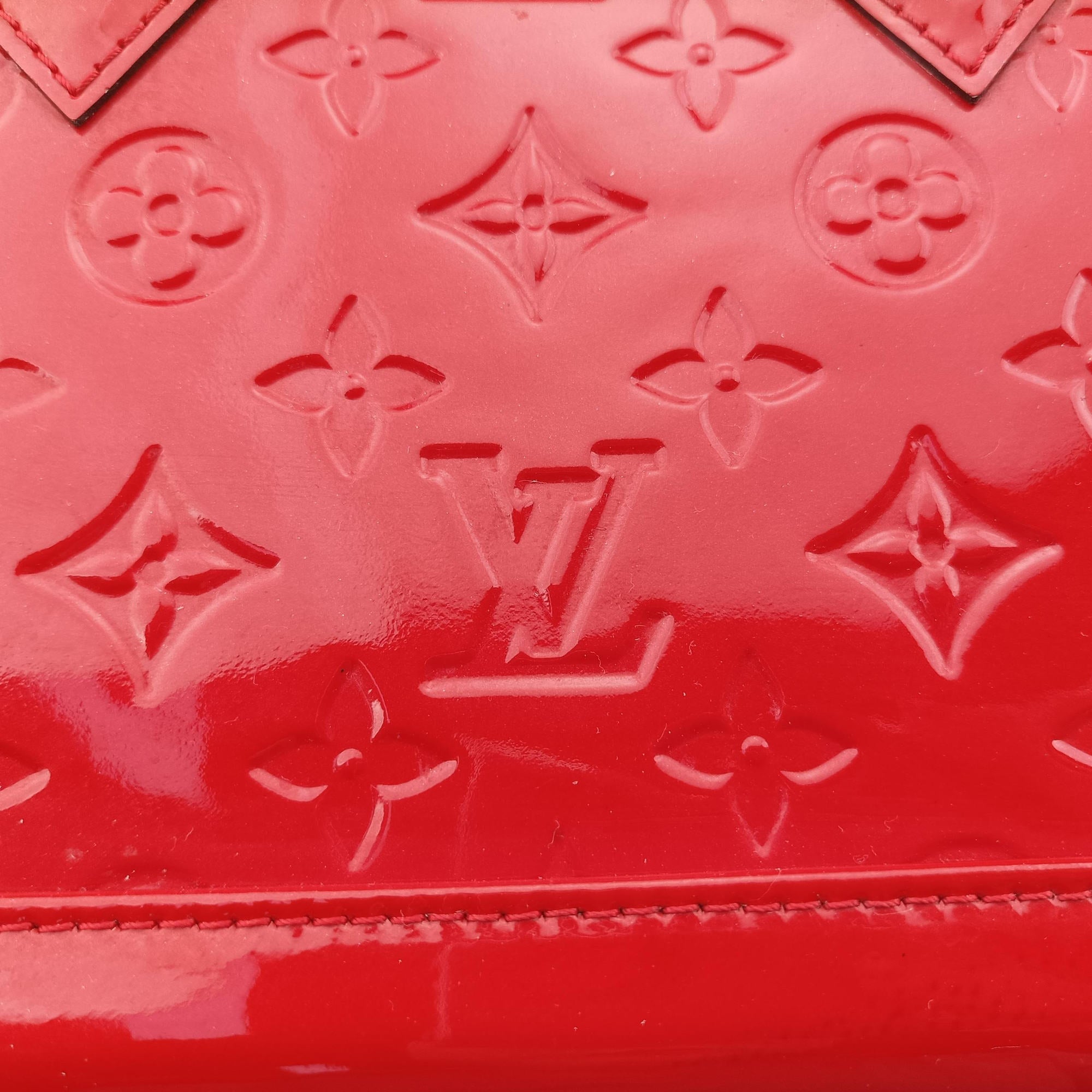Pre-owned Louis Vuitton Alma BB CERISE Vernis M90174 shoulderbag | stylenewstar