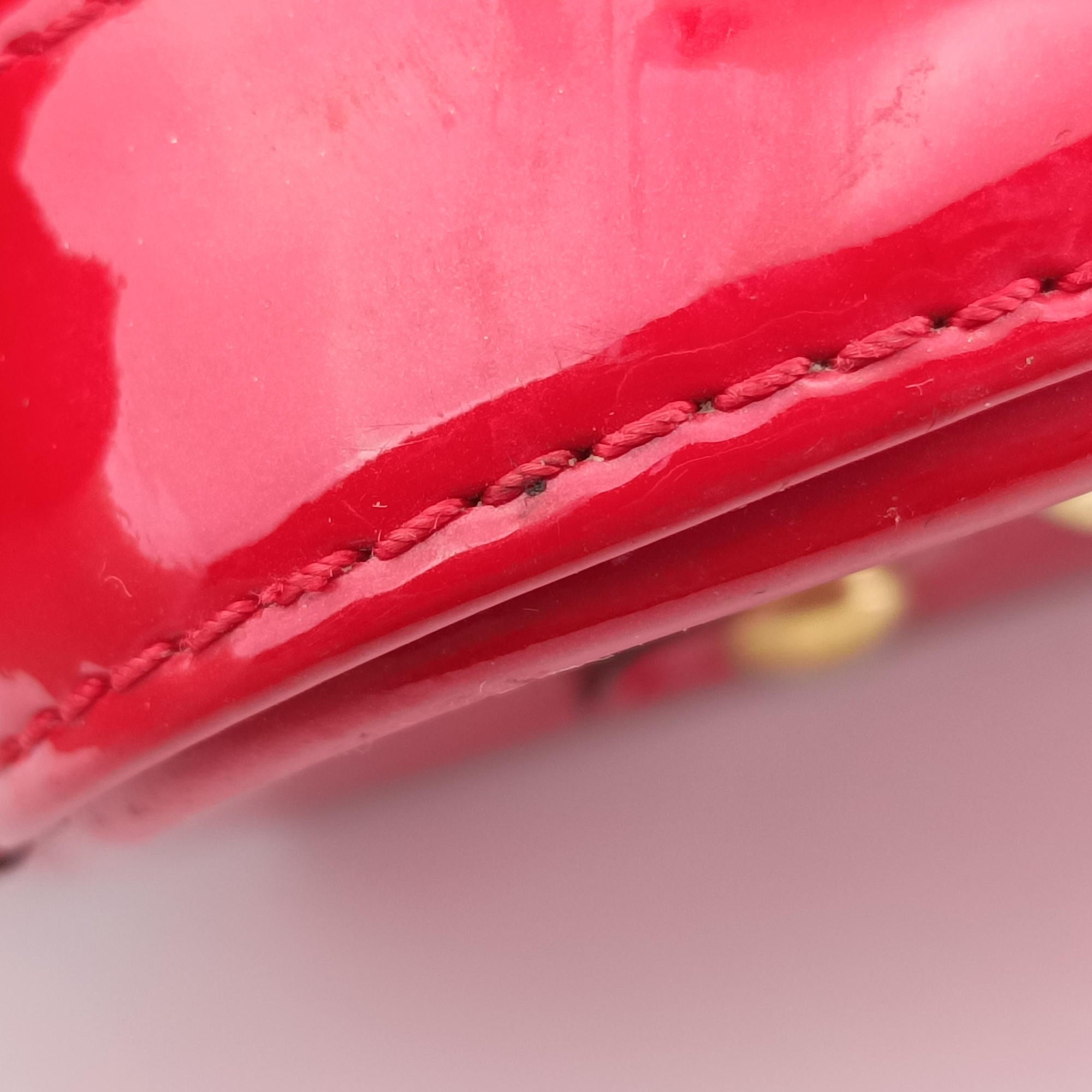 Pre-owned Louis Vuitton Alma BB CERISE Vernis M90174 shoulderbag | stylenewstar