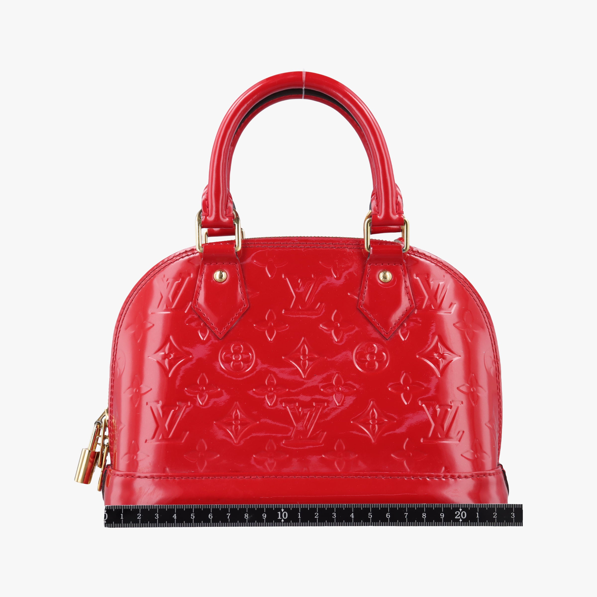 Pre-owned Louis Vuitton Alma BB CERISE Vernis M90174 shoulderbag | stylenewstar