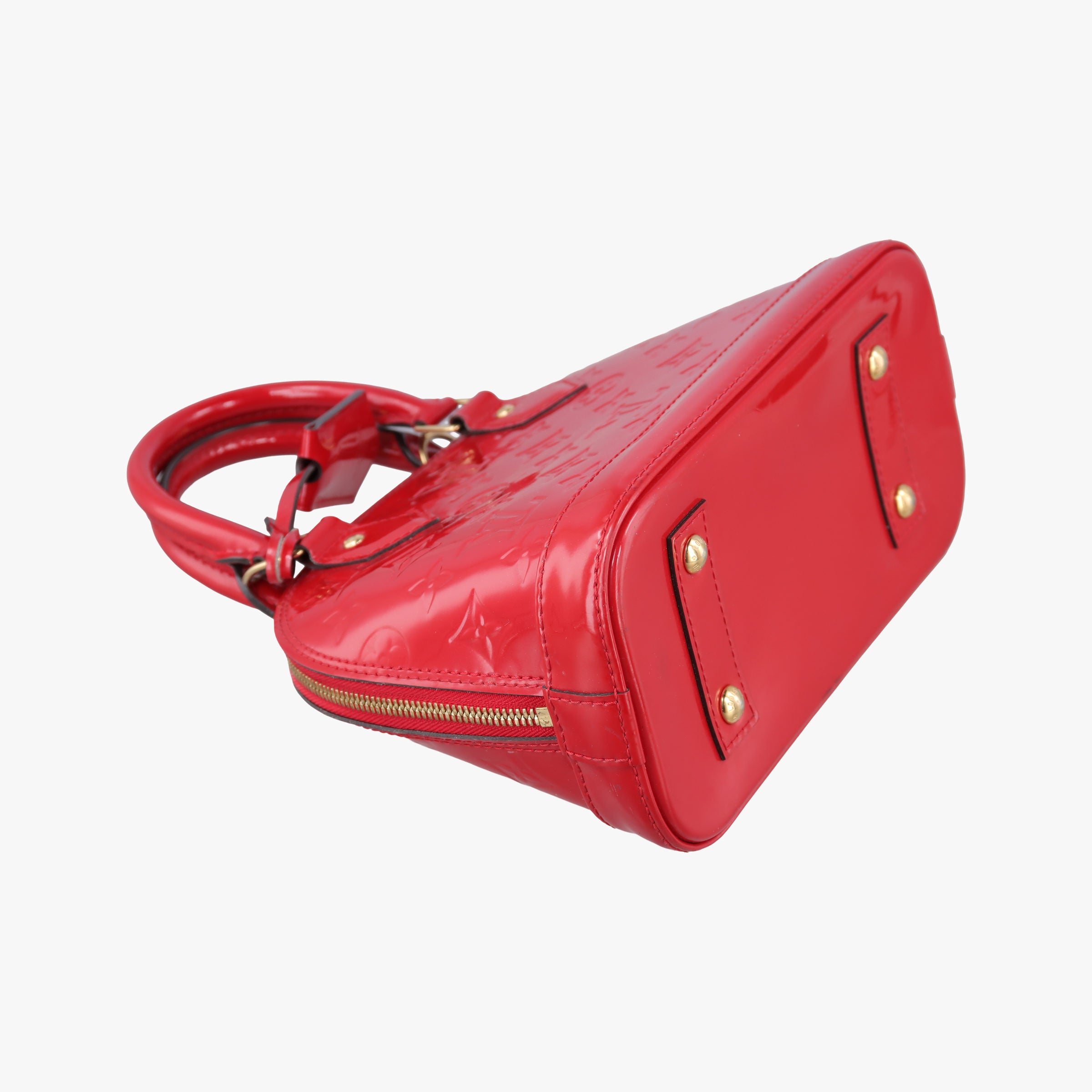 Pre-owned Louis Vuitton Alma BB CERISE Vernis M90174 shoulderbag | stylenewstar