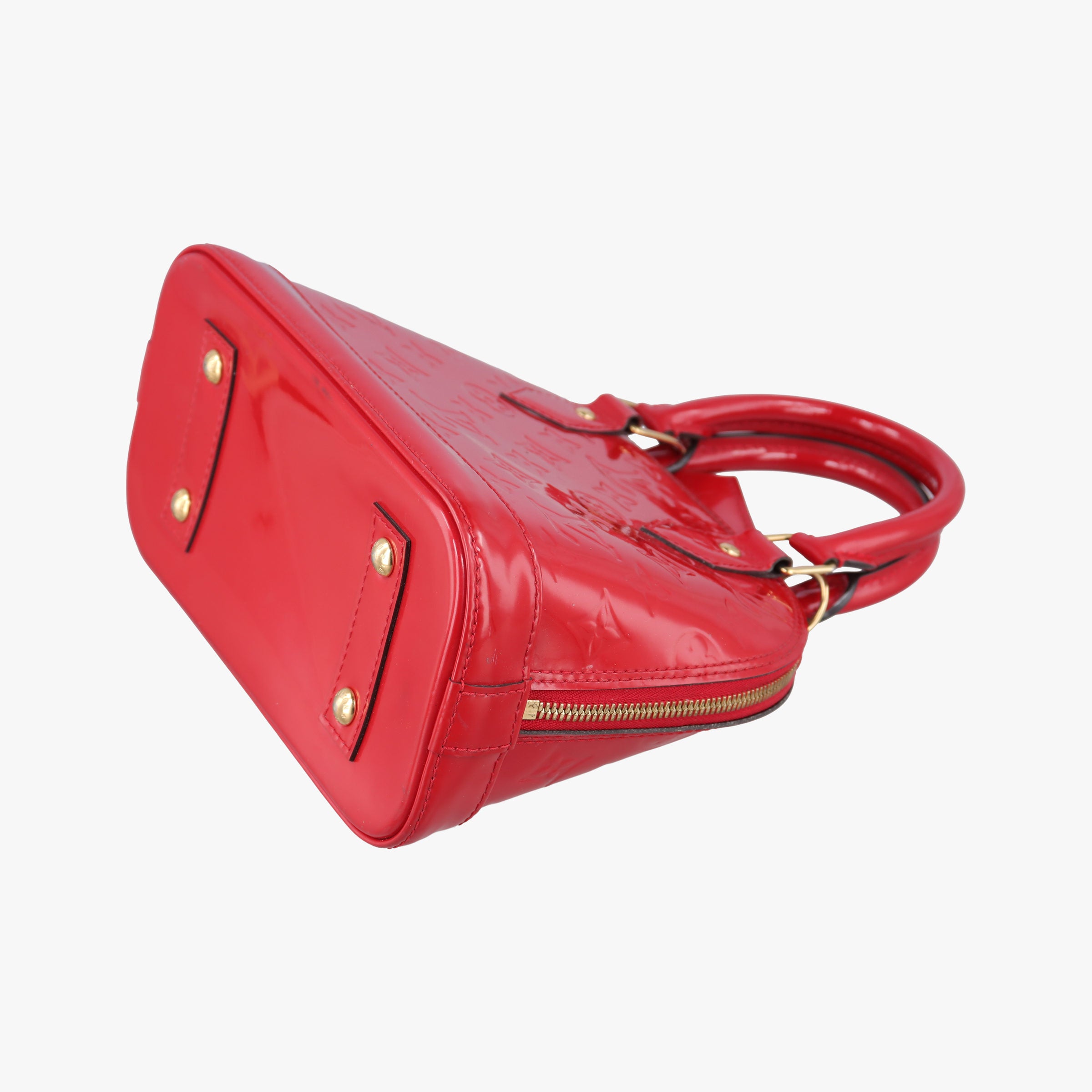 Pre-owned Louis Vuitton Alma BB CERISE Vernis M90174 shoulderbag | stylenewstar