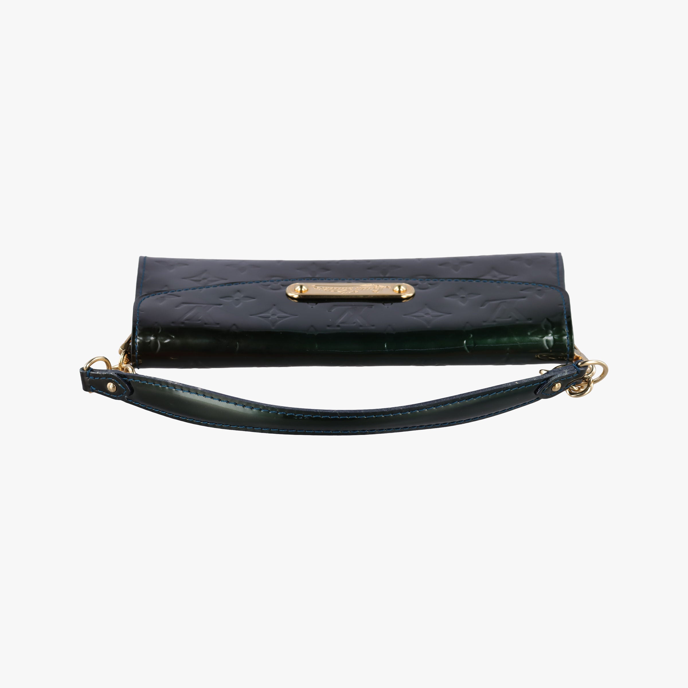 Pre-owned Louis Vuitton Sunset Boulevard green Vernis M93542 handbag | stylenewstar