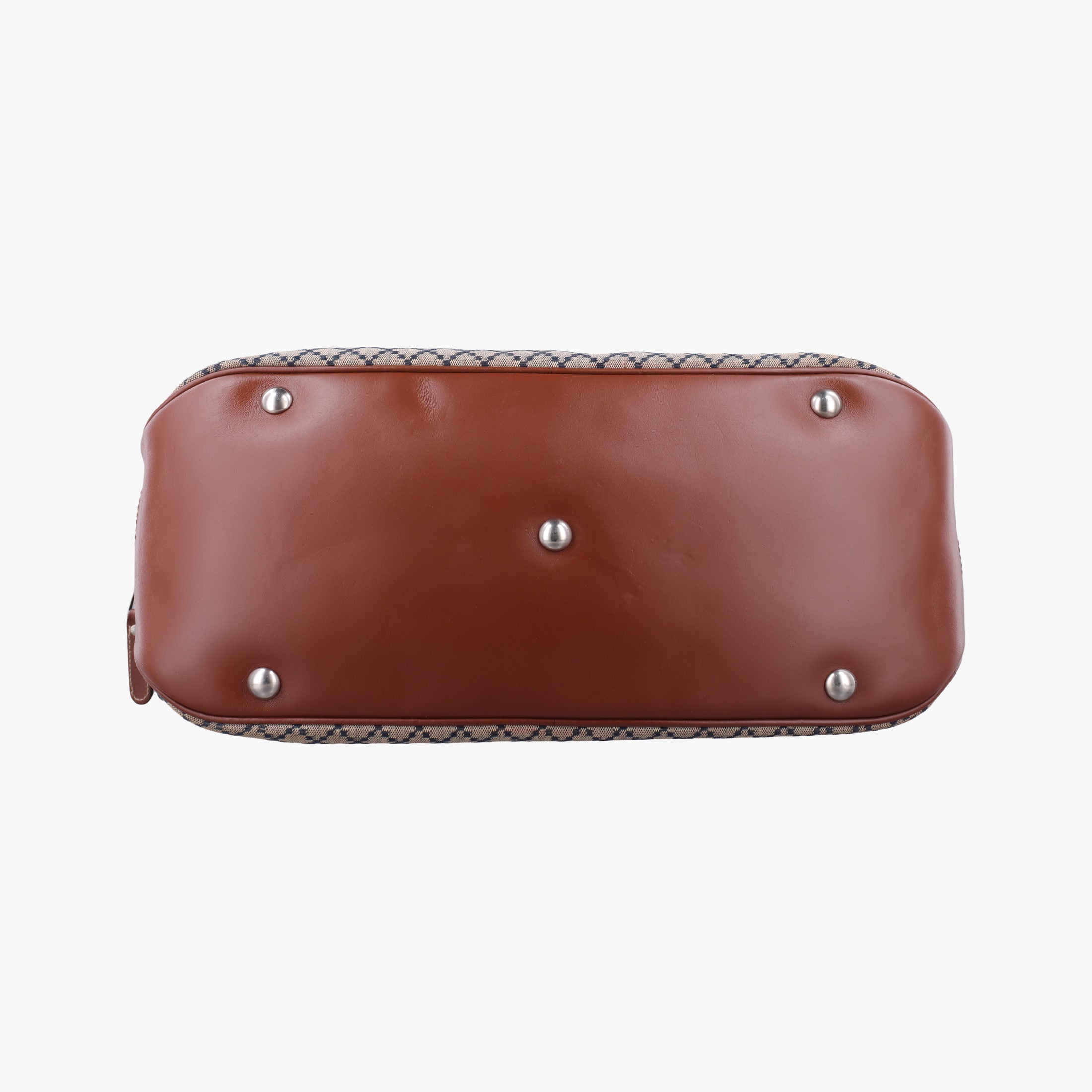 Pre-owned Gucci Diamante Brown × Beige Canvas × Leather 231838 handbag | stylenewstar