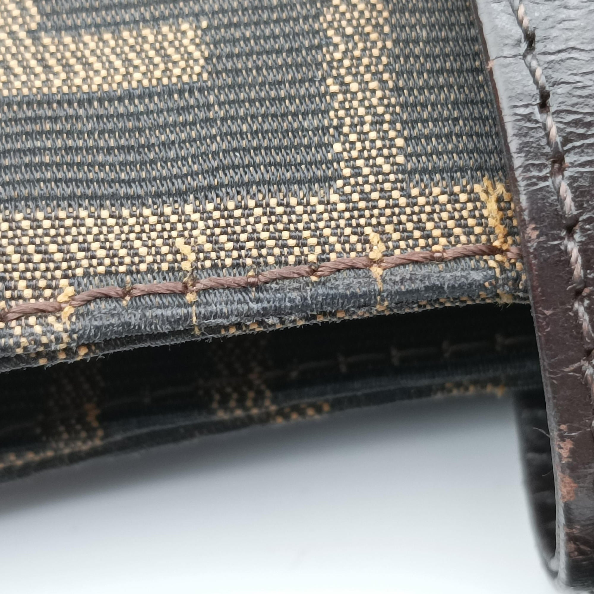 Secondhand Fendi Zucca Mamma Baguette Brown canvas×leather 091611 shoulderbag | stylenewstar