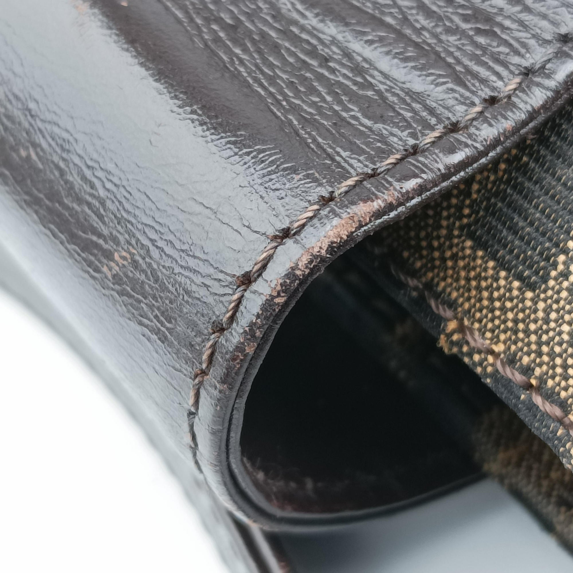 Secondhand Fendi Zucca Mamma Baguette Brown canvas×leather 091611 shoulderbag | stylenewstar