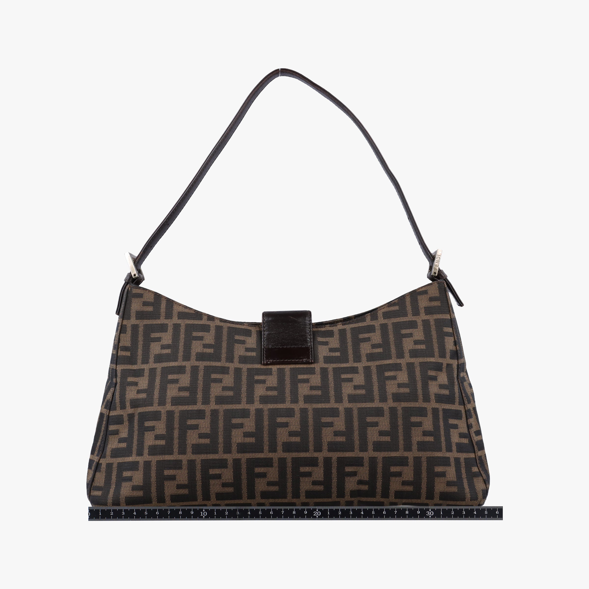 Secondhand Fendi Zucca Mamma Baguette Brown canvas×leather 091611 shoulderbag | stylenewstar