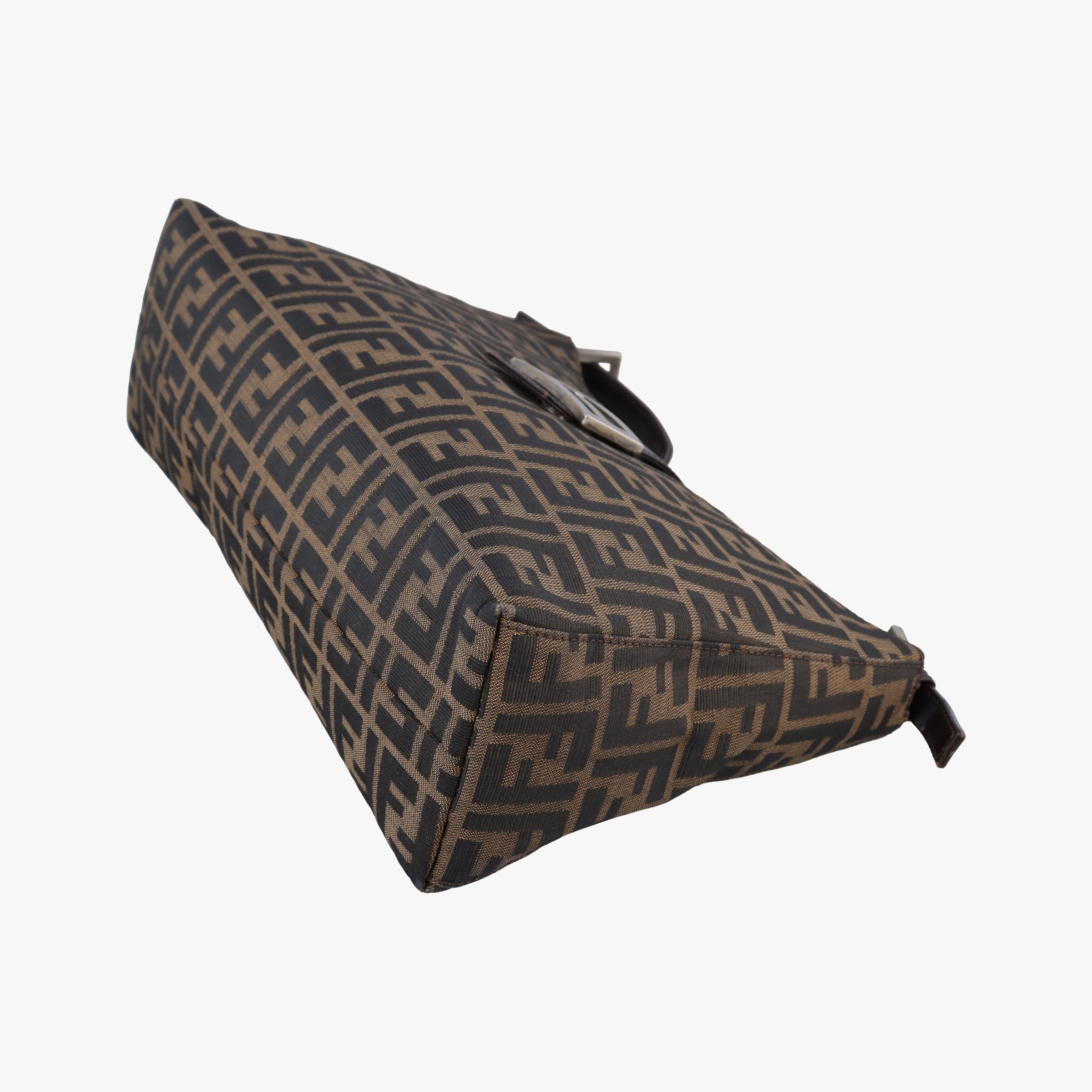 Secondhand Fendi Zucca Mamma Baguette Brown canvas×leather 091611 shoulderbag | stylenewstar