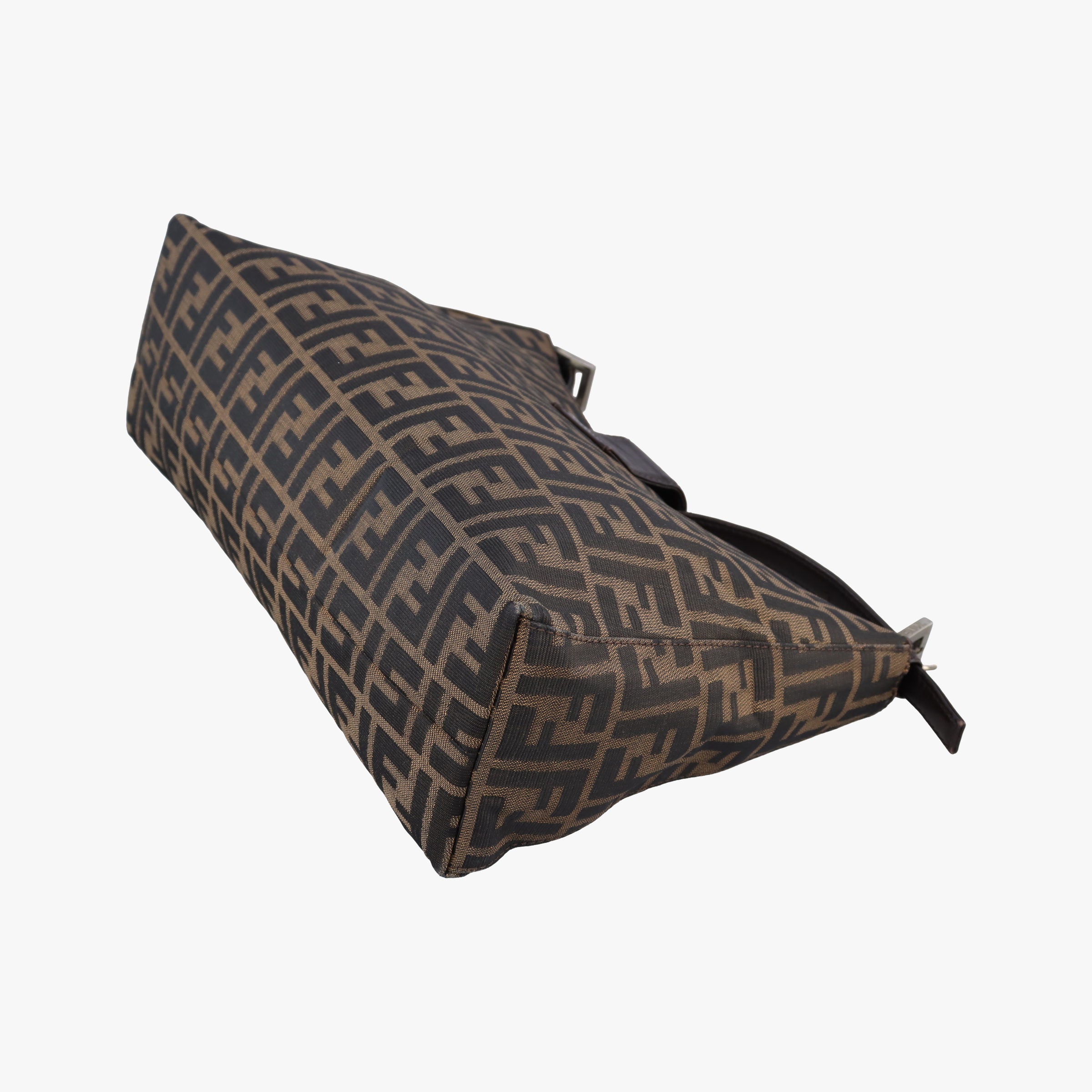 Secondhand Fendi Zucca Mamma Baguette Brown canvas×leather 091611 shoulderbag | stylenewstar