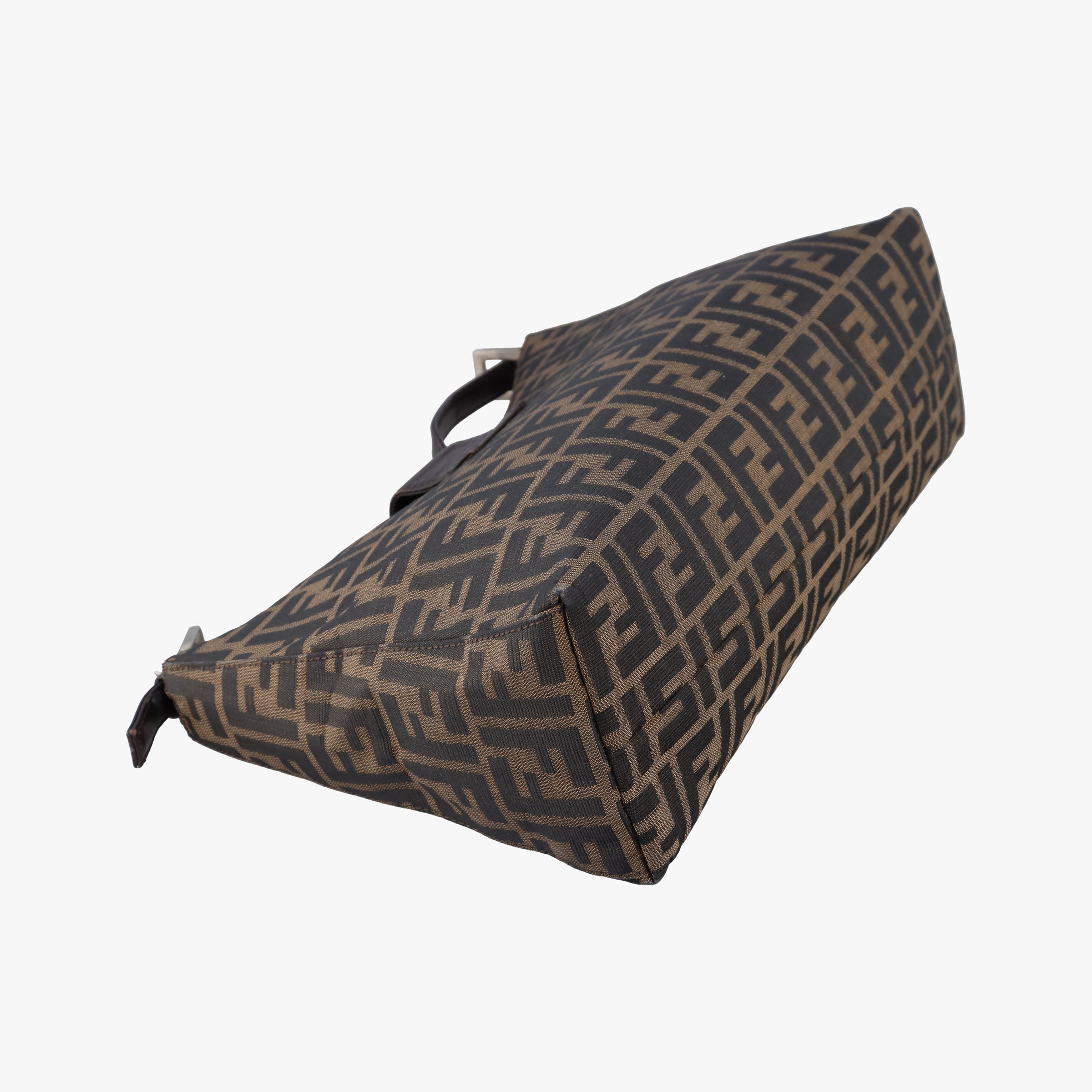 Secondhand Fendi Zucca Mamma Baguette Brown canvas×leather 091611 shoulderbag | stylenewstar