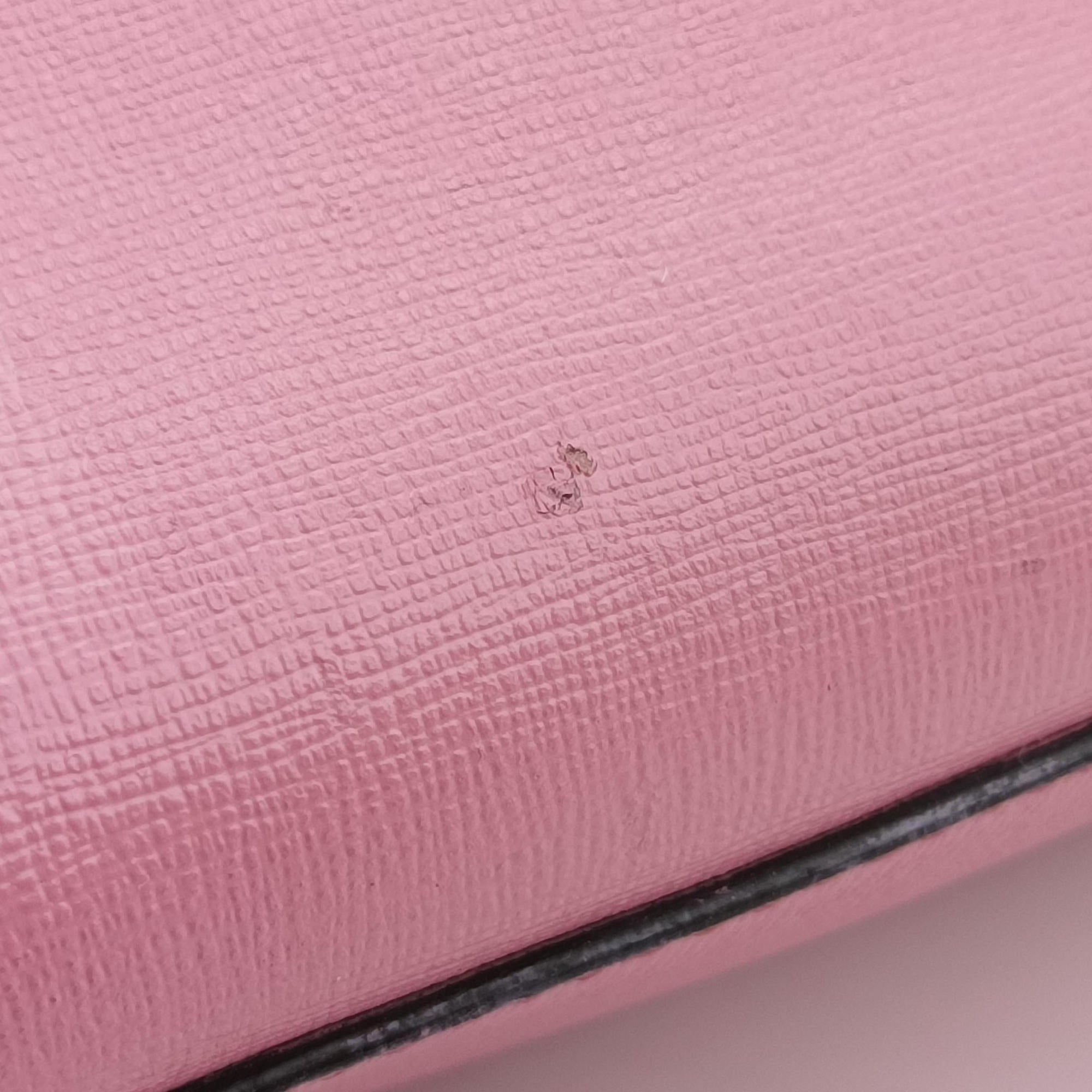 Vintage Fendi Petite 2 JOURS Pink Leather 8BH253 shoulderbag | stylenewstar