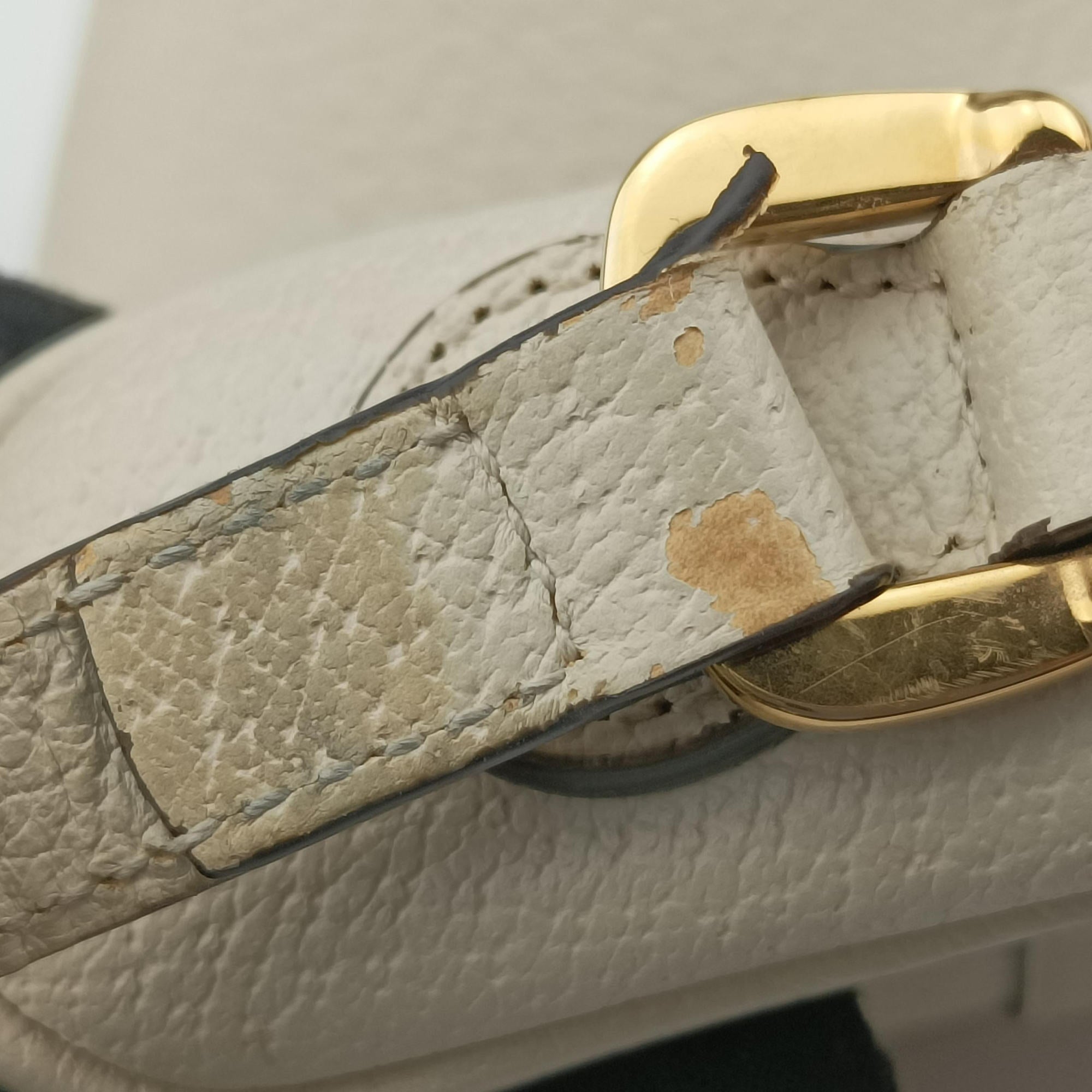 Pre-owned Gucci OPHIDIA White Leather 517350 shoulderbag | stylenewstar