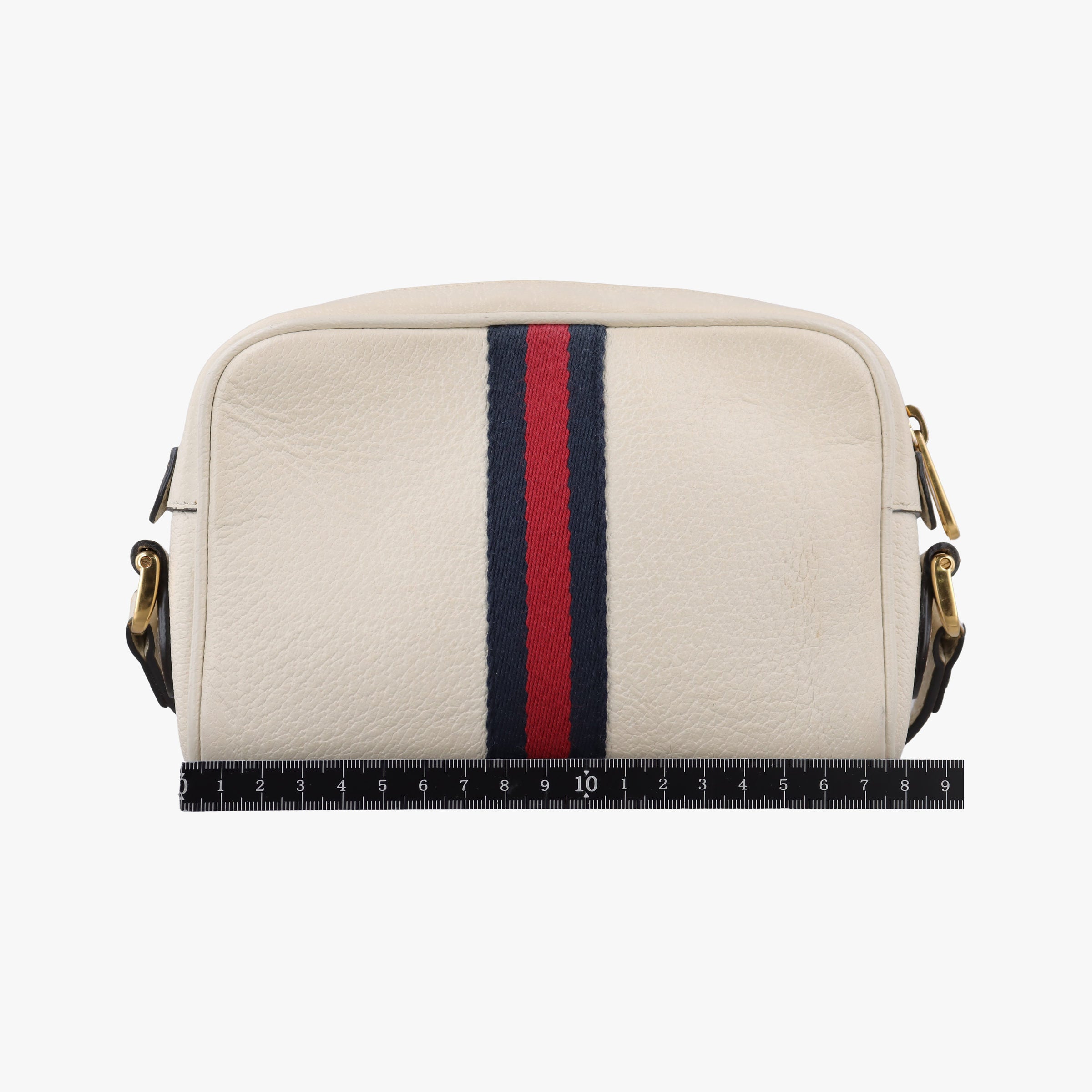Pre-owned Gucci OPHIDIA White Leather 517350 shoulderbag | stylenewstar