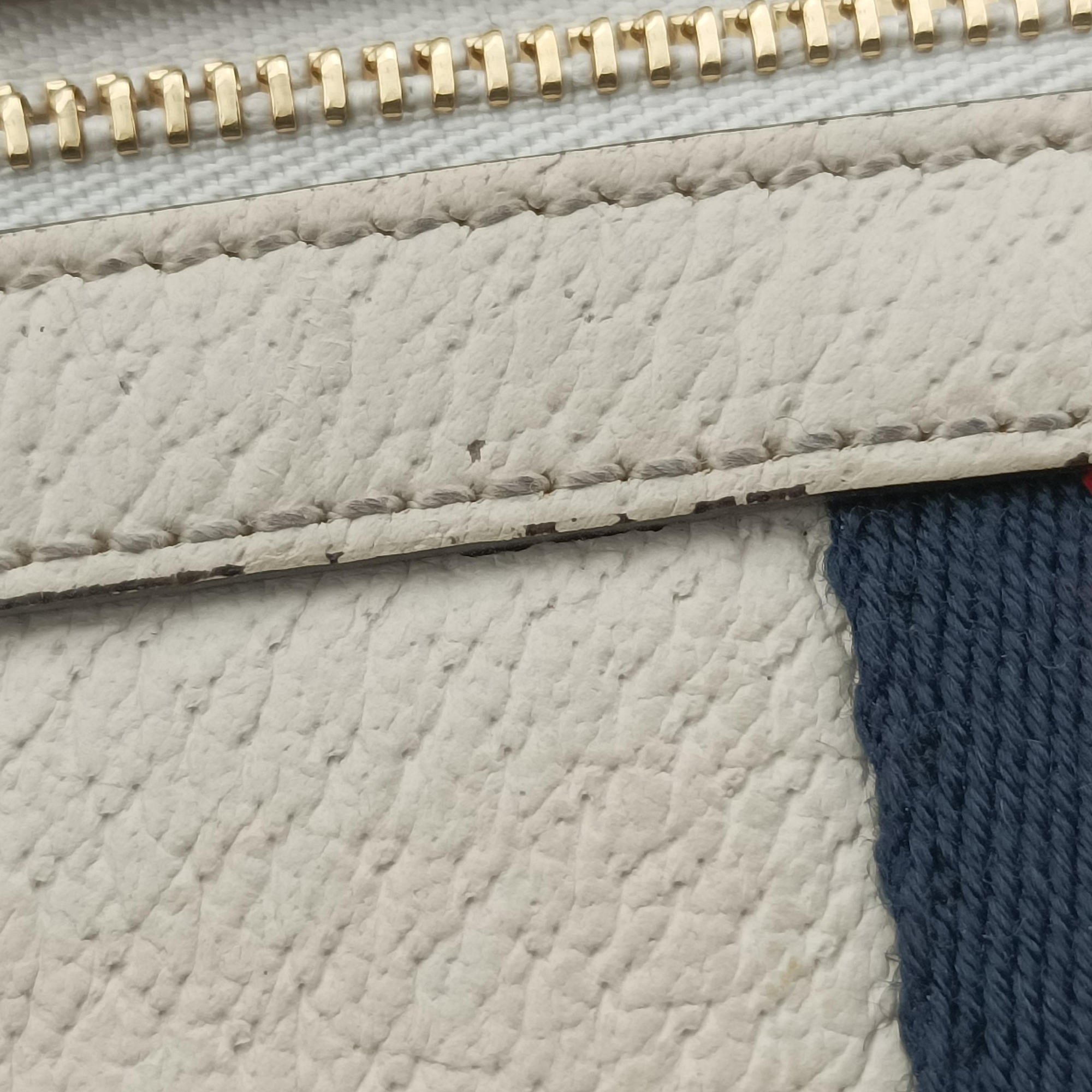 Pre-owned Gucci OPHIDIA White Leather 517350 shoulderbag | stylenewstar