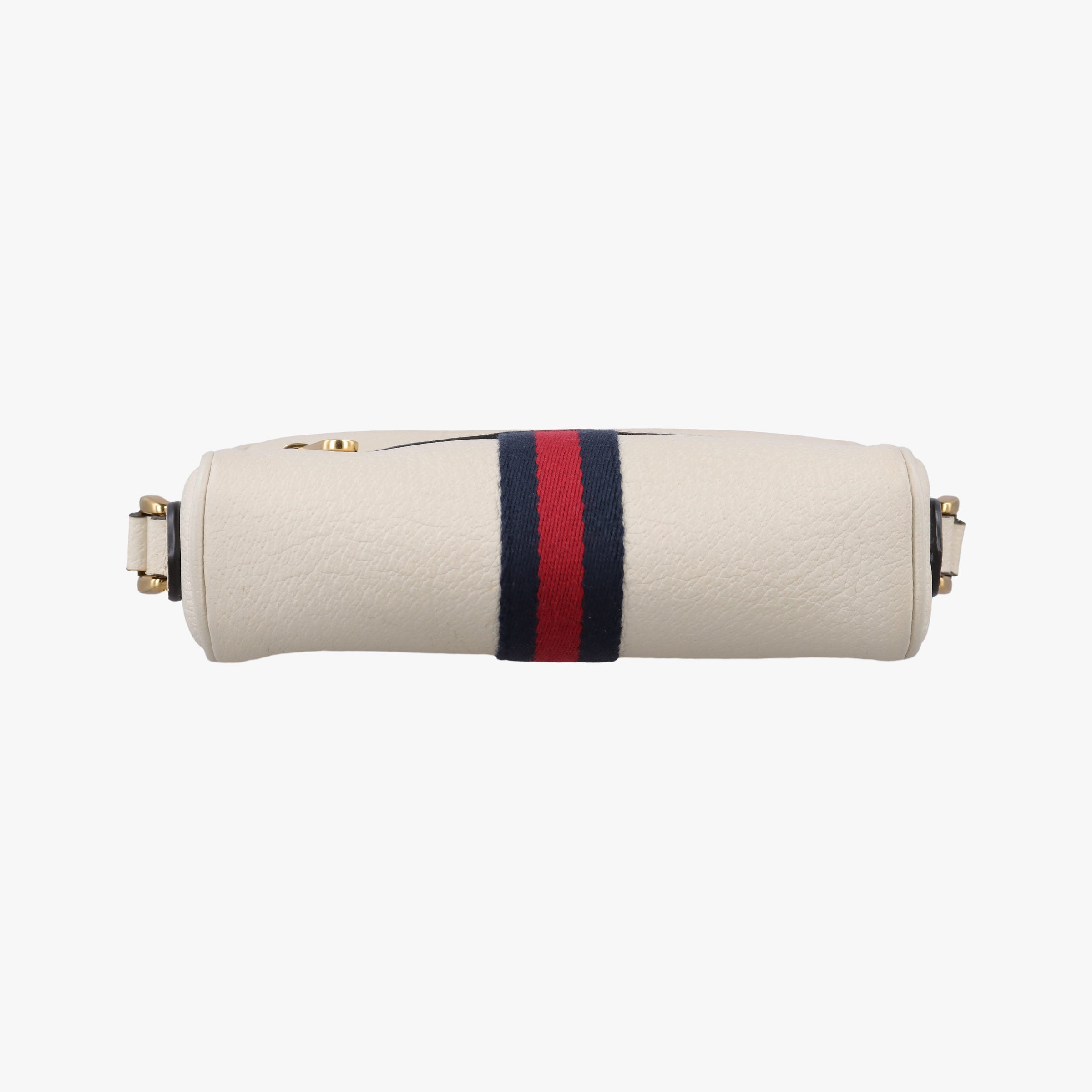 Pre-owned Gucci OPHIDIA White Leather 517350 shoulderbag | stylenewstar