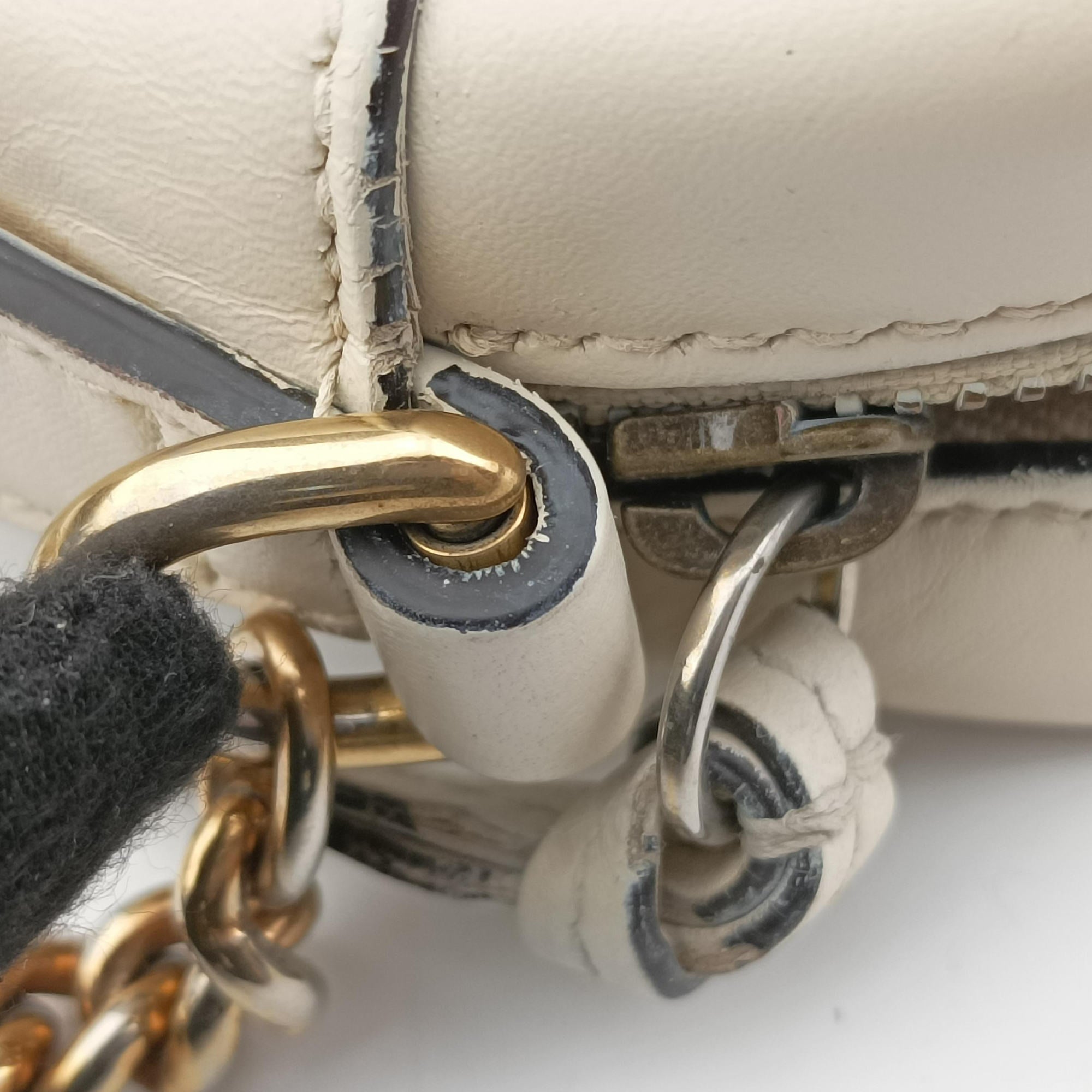 Vintage Gucci GG Marmont White × MultiColor Leather 448065 shoulderbag | stylenewstar