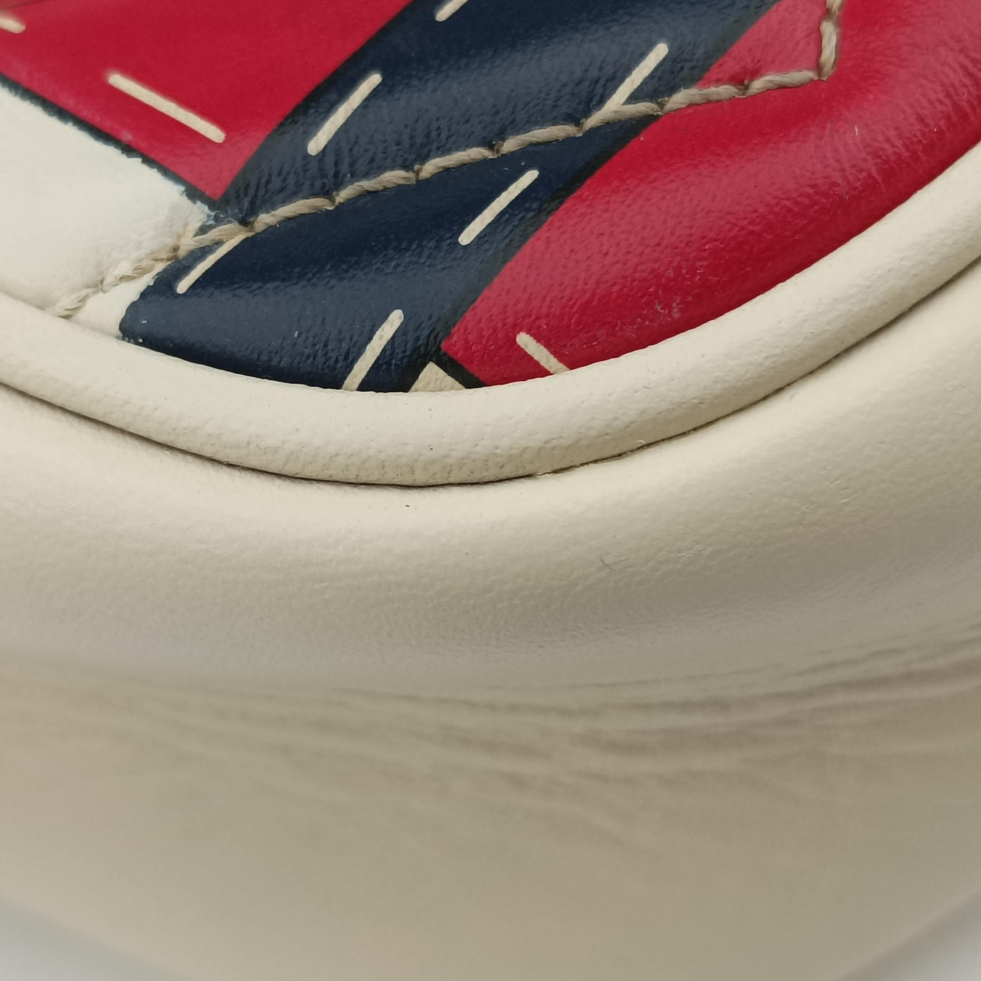 Vintage Gucci GG Marmont White × MultiColor Leather 448065 shoulderbag | stylenewstar