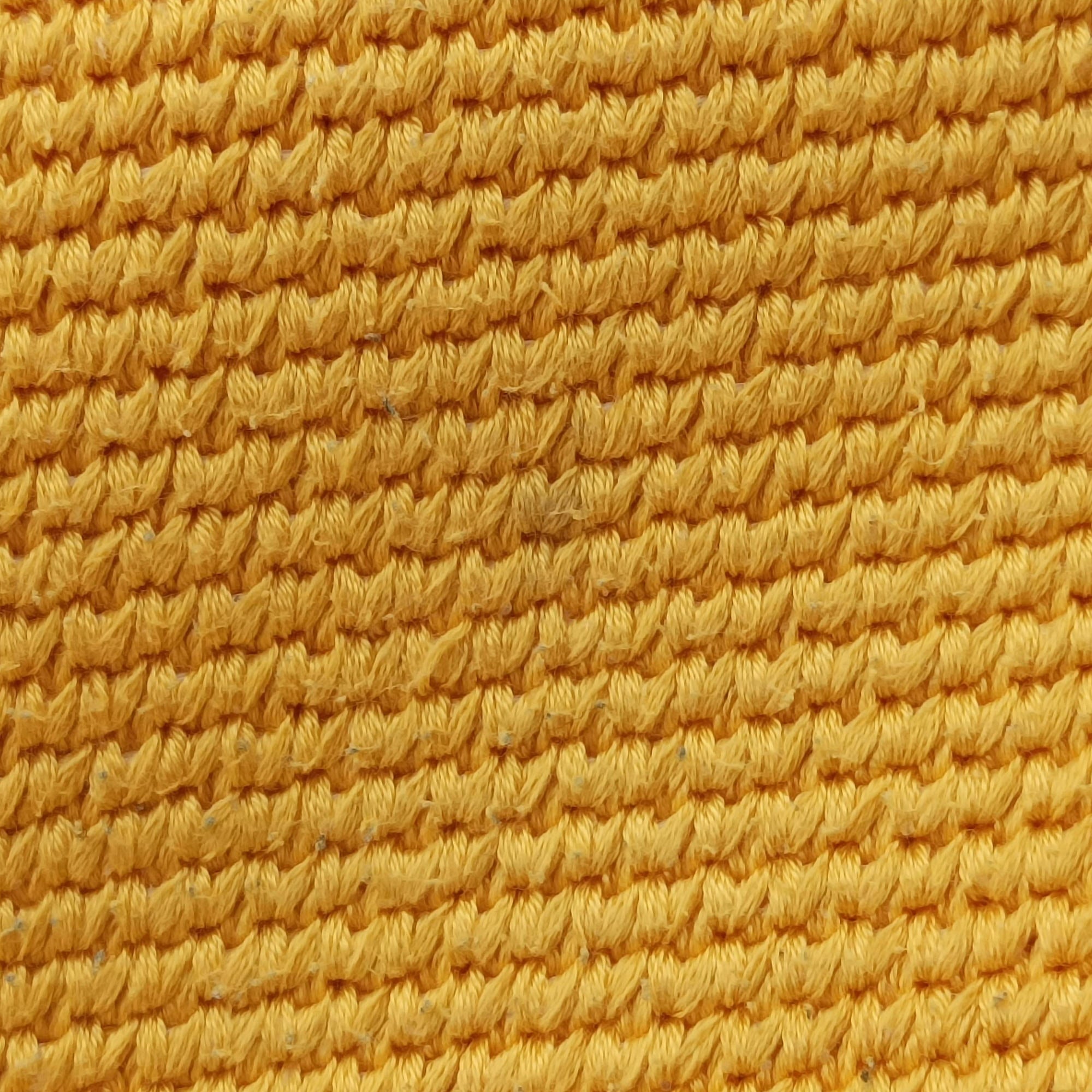 Pre-owned Fendi SUNSHINE Yellow Crochet×leather 8BH386 shoulderbag | stylenewstar