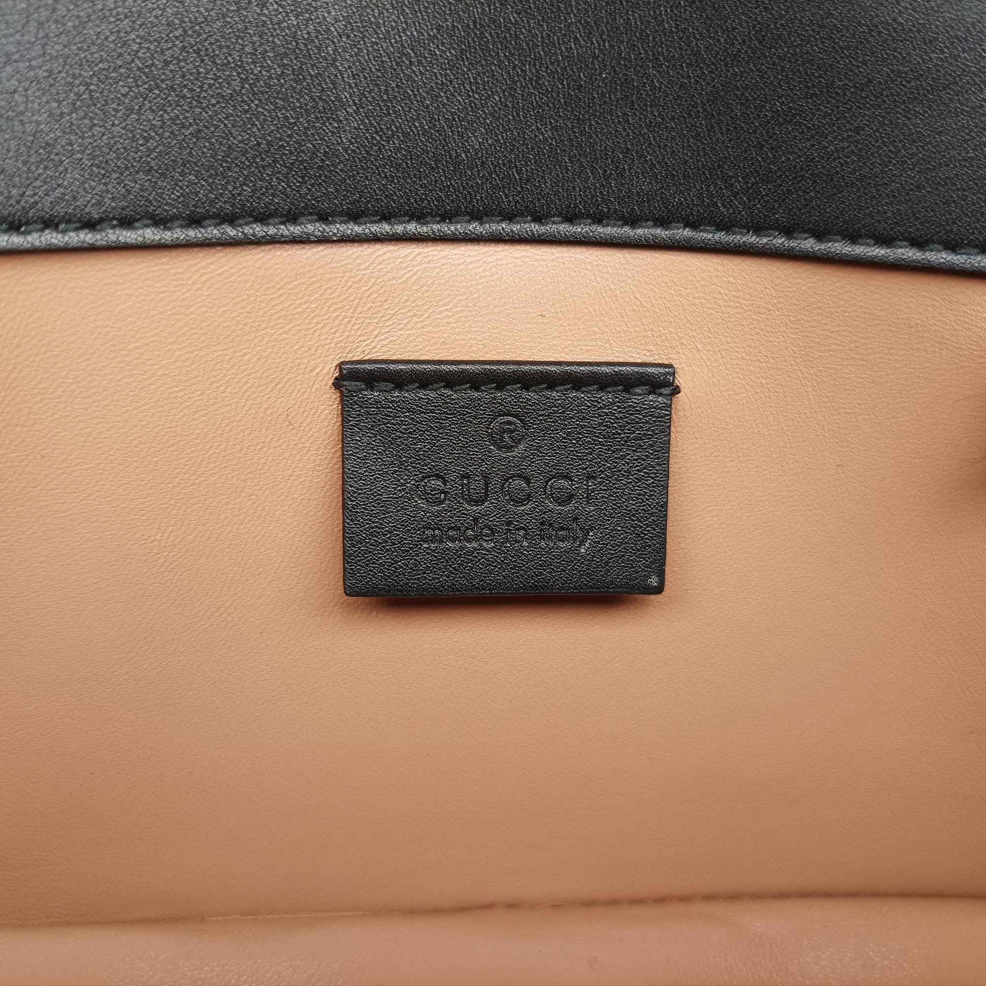 Pre-owned Gucci Broadway Black velour 489218 shoulderbag | stylenewstar