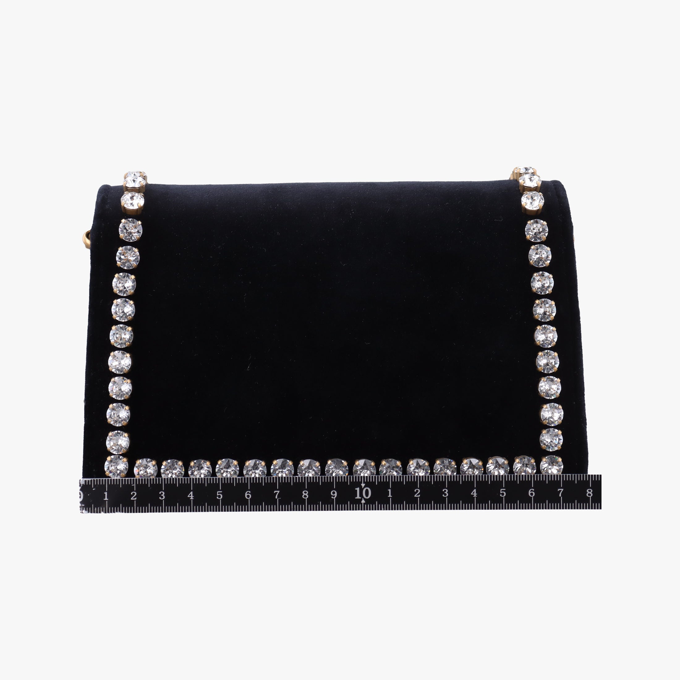 Pre-owned Gucci Broadway Black velour 489218 shoulderbag | stylenewstar