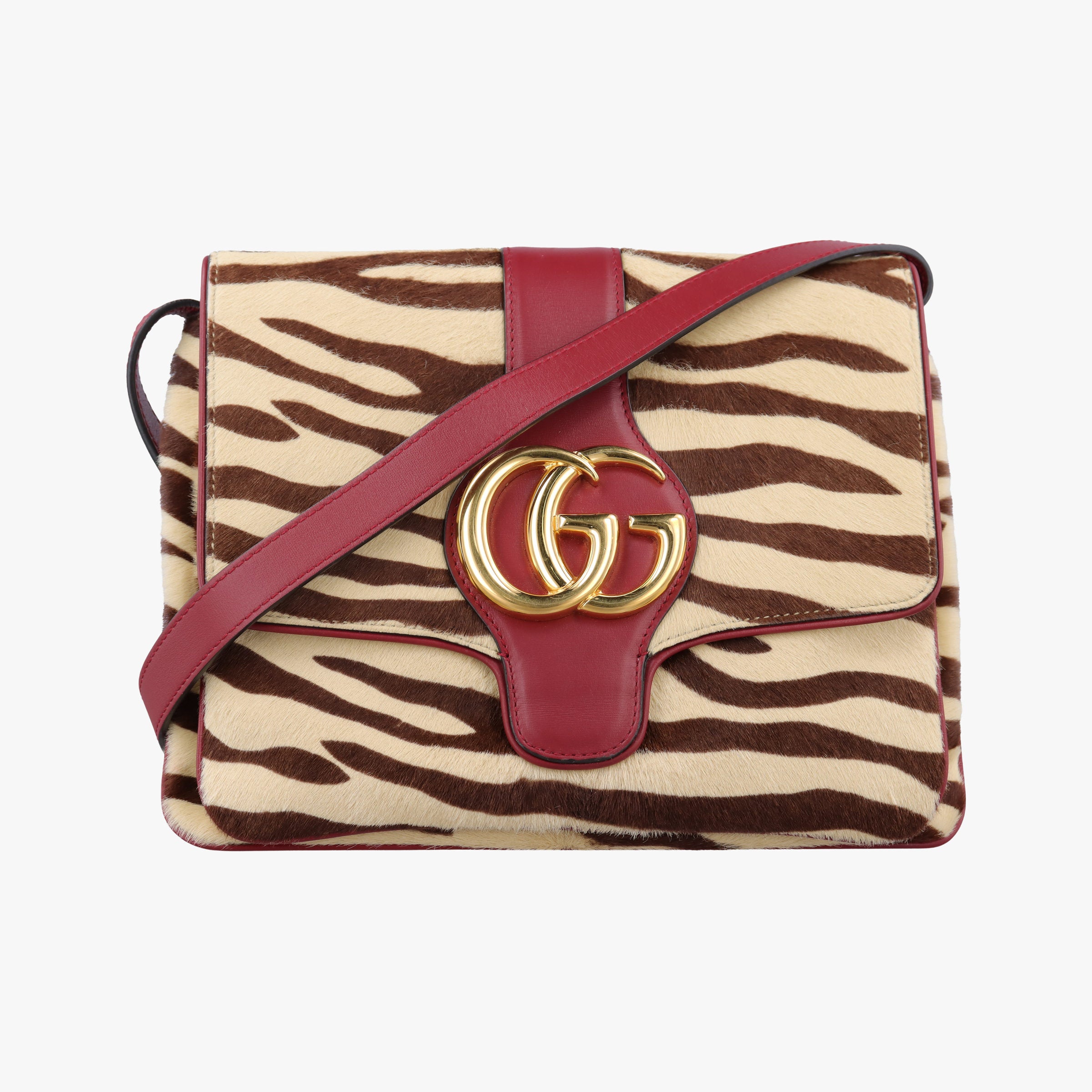 Pre-owned Gucci Arli Multicolour ponyhair 550126 shoulderbag | stylenewstar