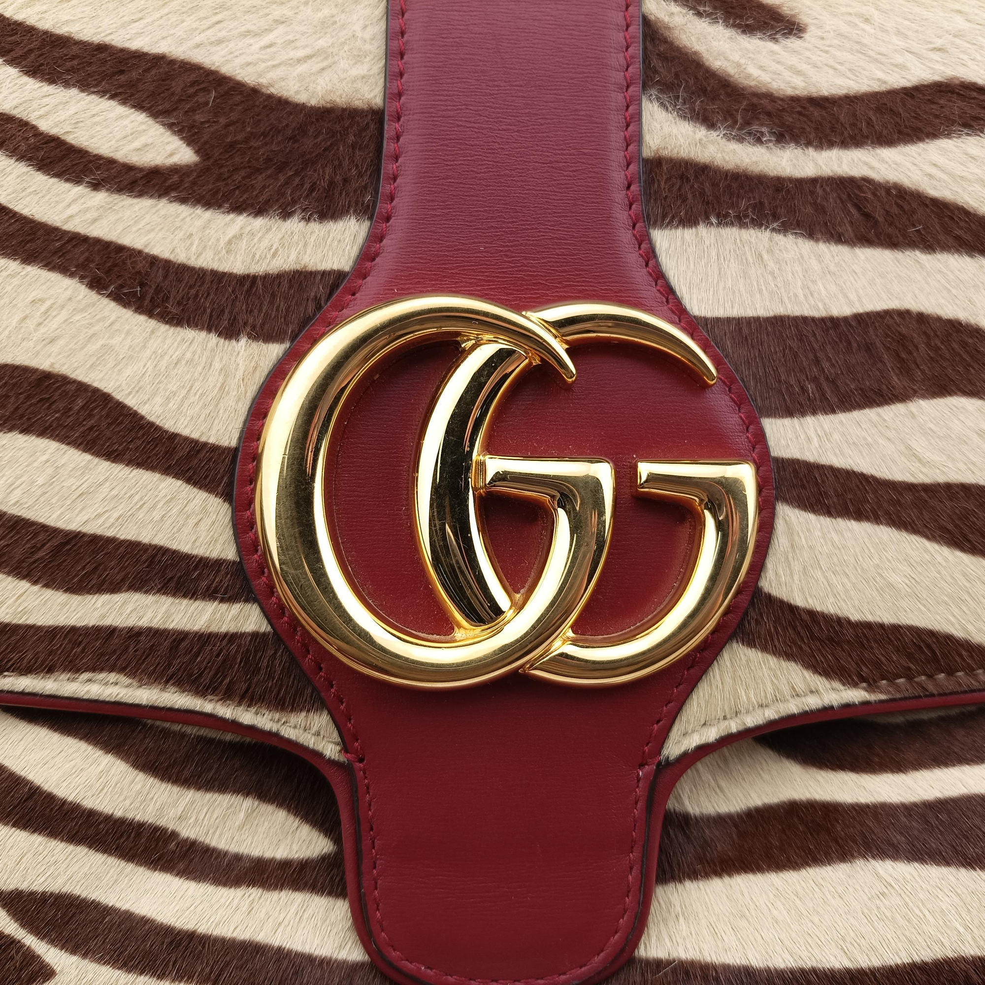 Pre-owned Gucci Arli Multicolour ponyhair 550126 shoulderbag | stylenewstar