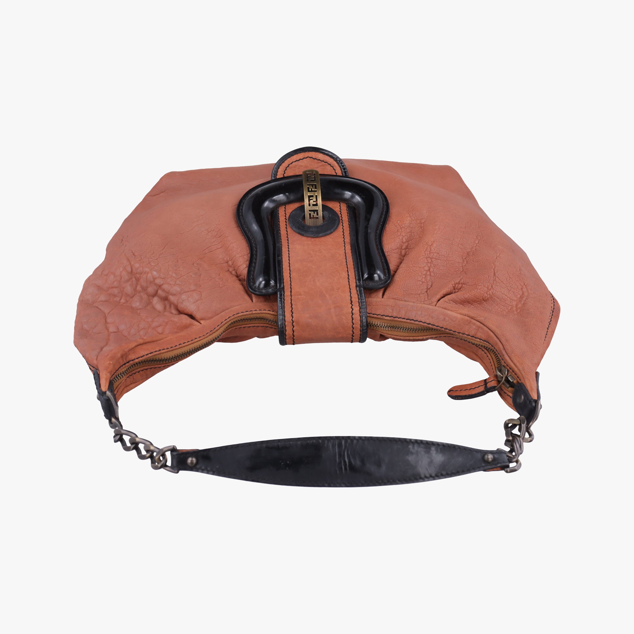 Vintage Fendi Borsa B Hobo Brown Leather 8BR563 shoulderbag | stylenewstar