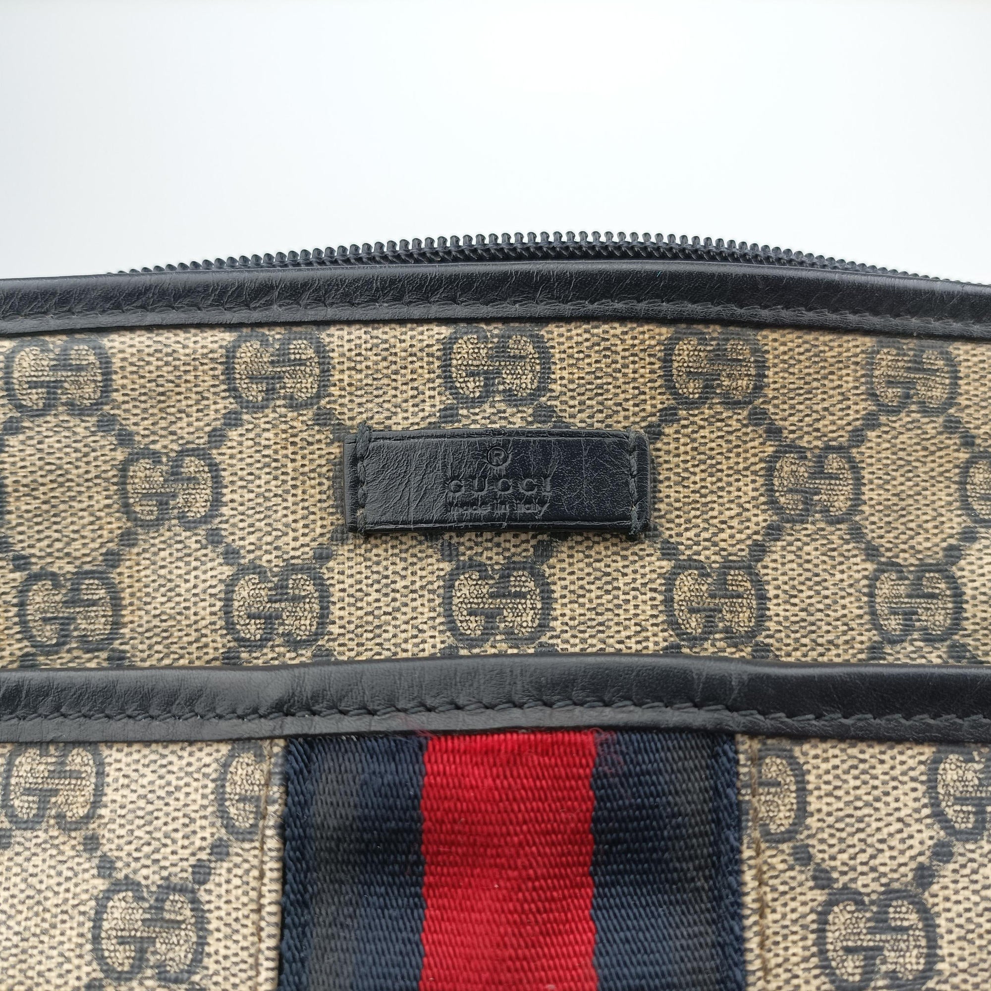 Pre-owned Gucci GG Supreme Messenger Brown PVC coated canvas×Leather 388926 shoulderbag | stylenewstar