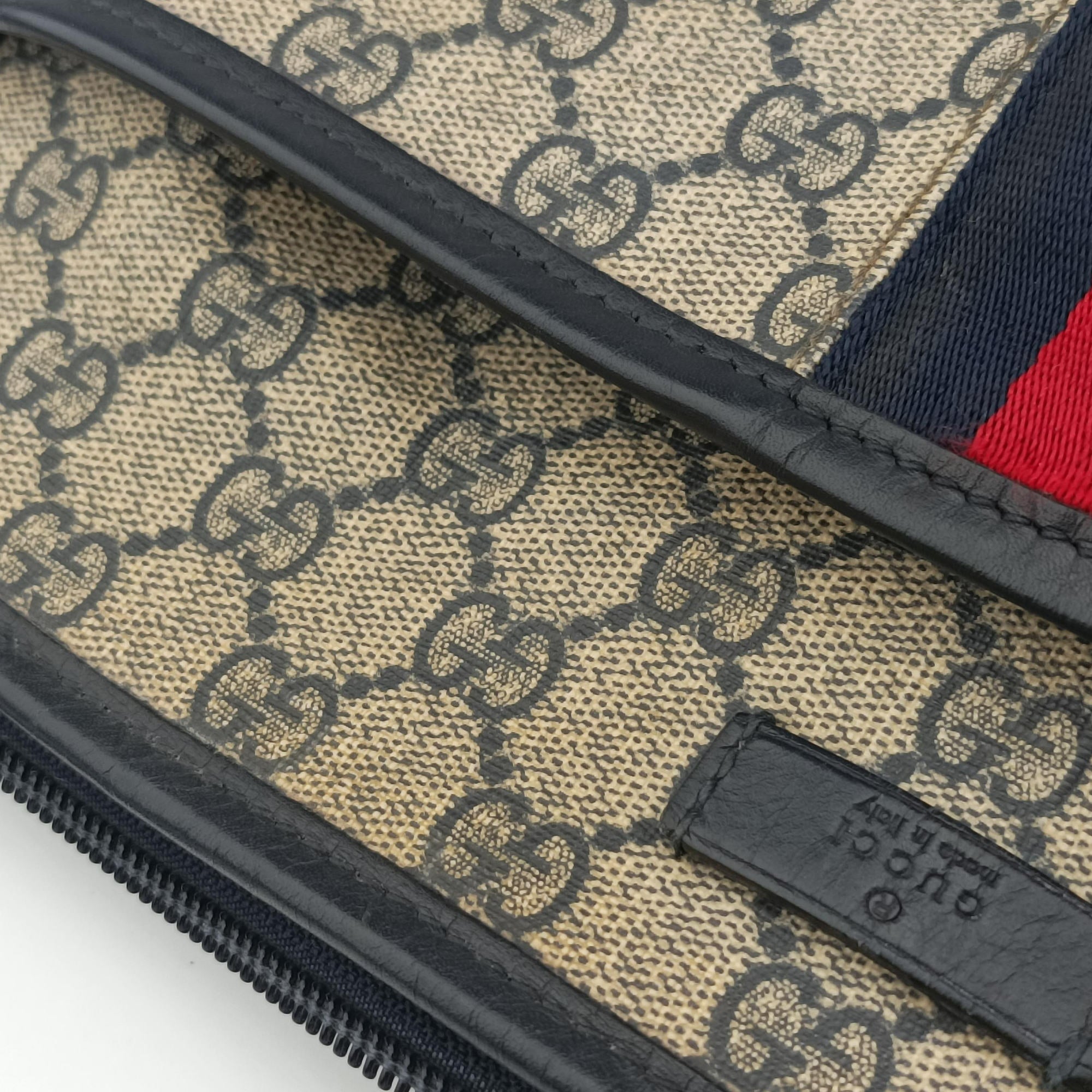 Pre-owned Gucci GG Supreme Messenger Brown PVC coated canvas×Leather 388926 shoulderbag | stylenewstar