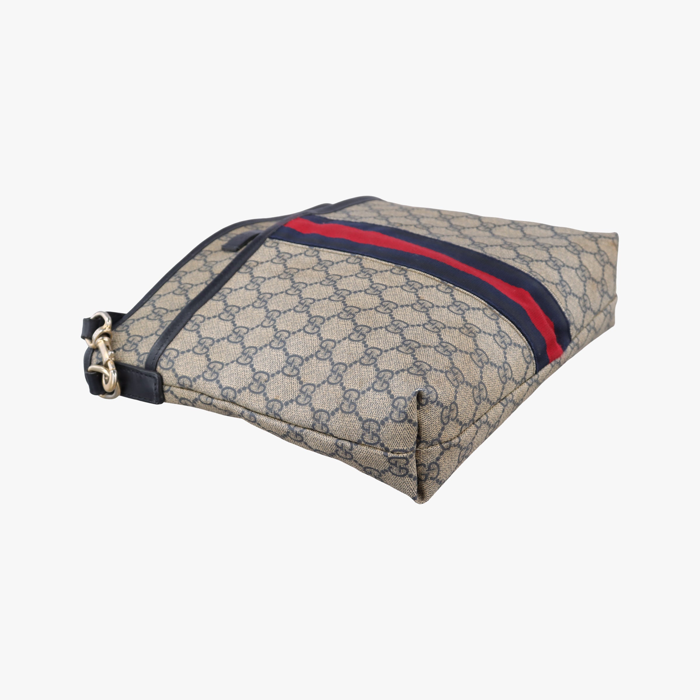 Pre-owned Gucci GG Supreme Messenger Brown PVC coated canvas×Leather 388926 shoulderbag | stylenewstar