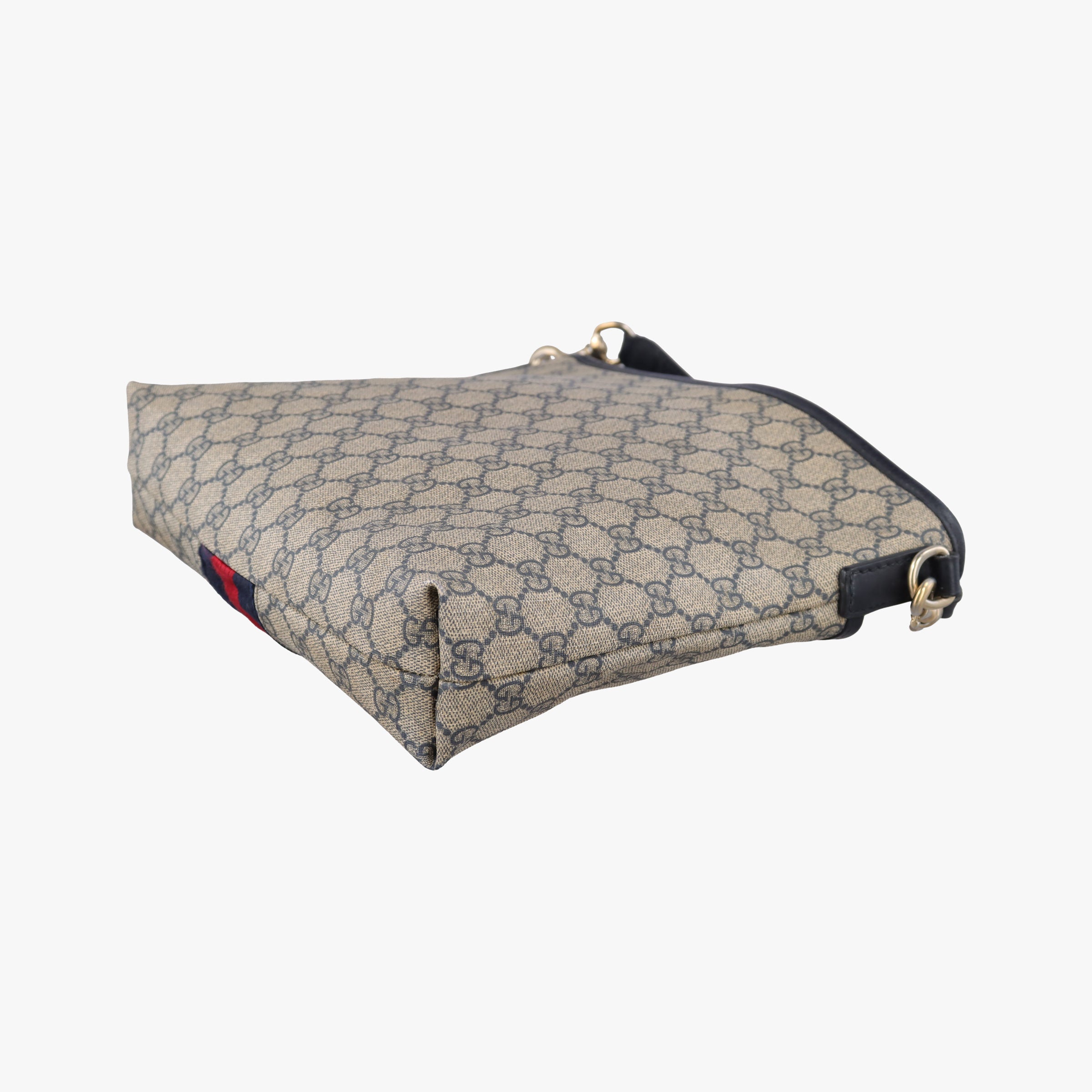Pre-owned Gucci GG Supreme Messenger Brown PVC coated canvas×Leather 388926 shoulderbag | stylenewstar