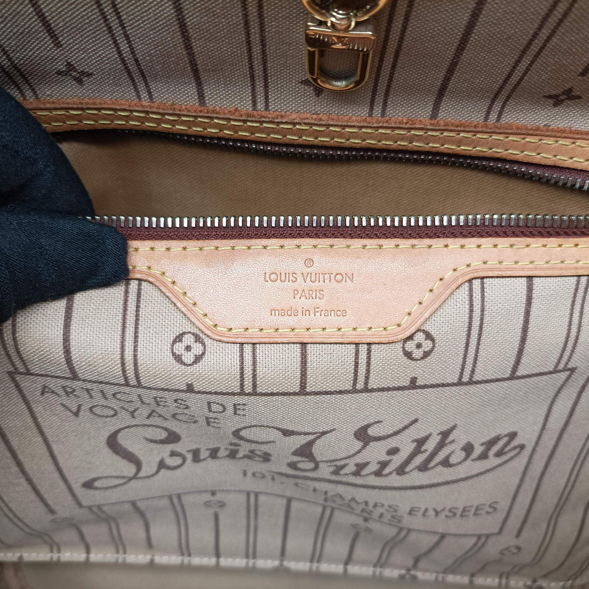 Pre-owned Louis Vuitton NEVERFULLMM Brown Monogram Canvas M40156 shoulderbag | stylenewstar